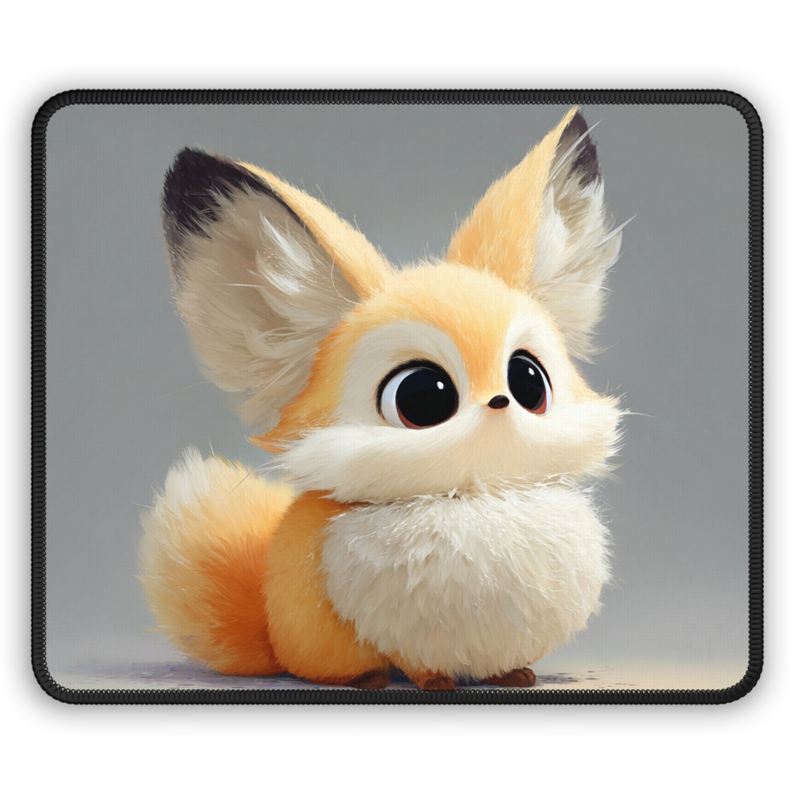 Cute Fluffy Fox Gaming Mouse Pad