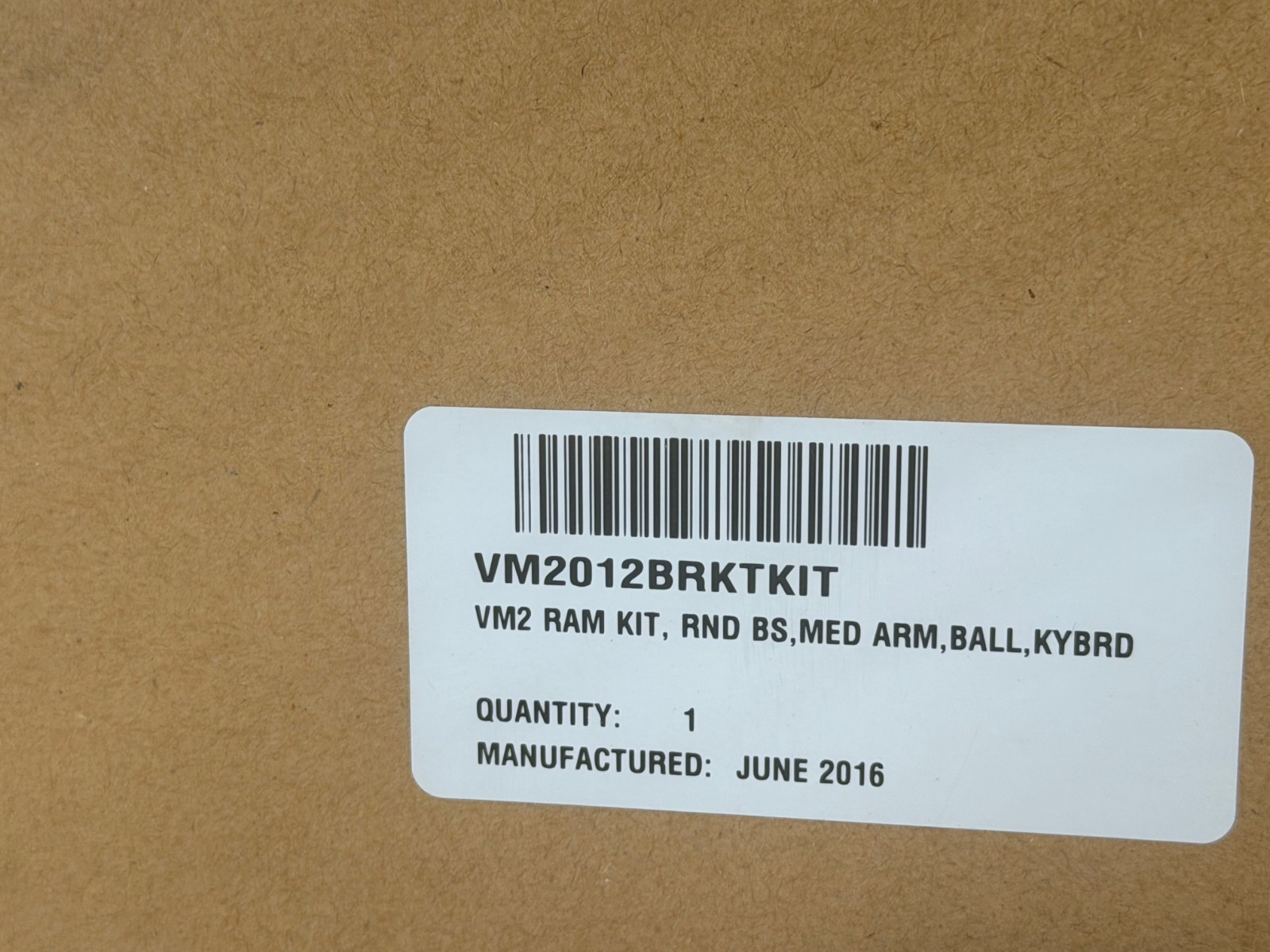 Honeywell Thor VM2 Vehicle RAM Mount Kit Keyboard Bracket VM2012BRKTKIT NOS