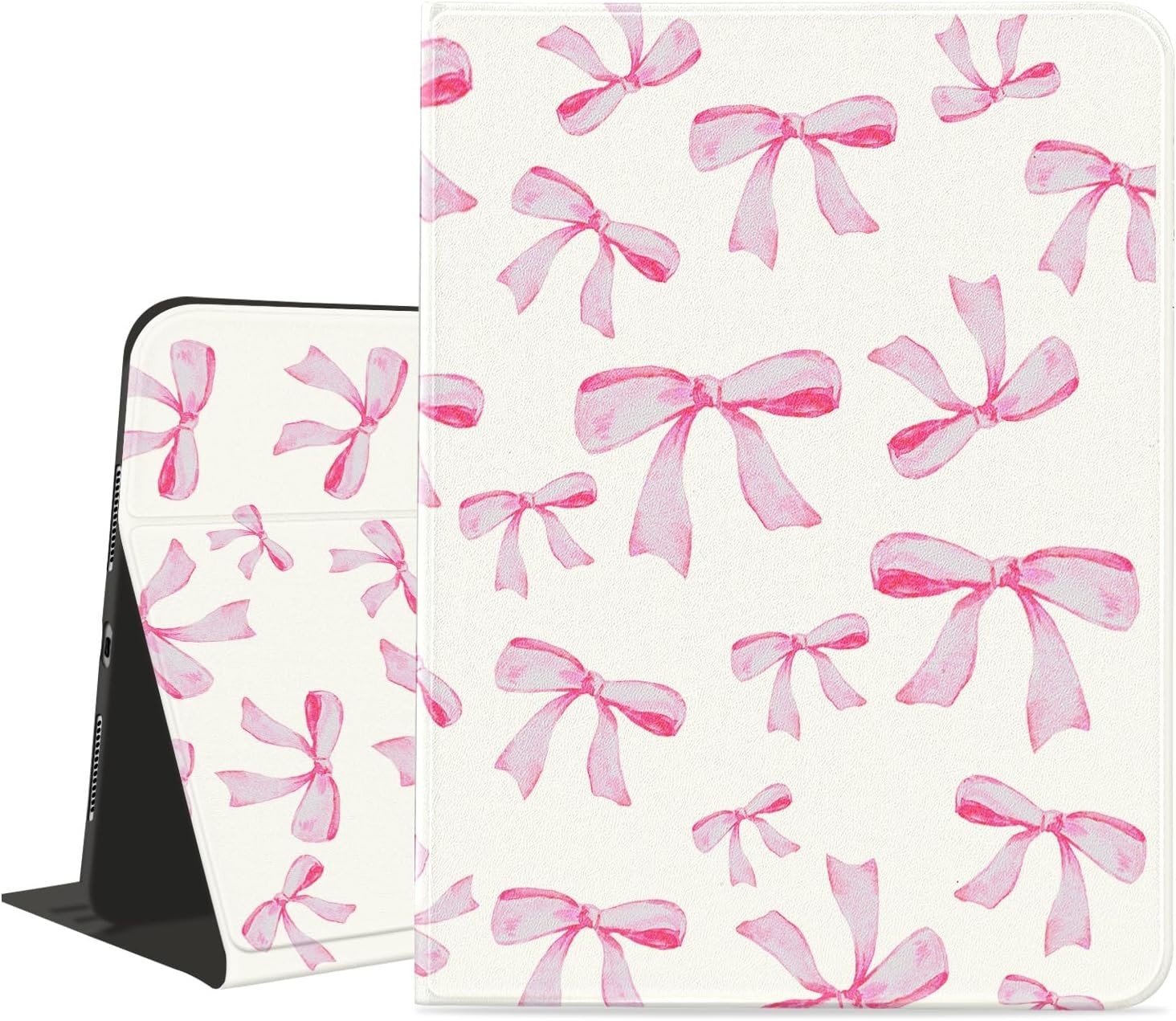 Pink Bow Pad Case for Apple iPad 10th Generation 10.9" Tablet with Pencil Holder