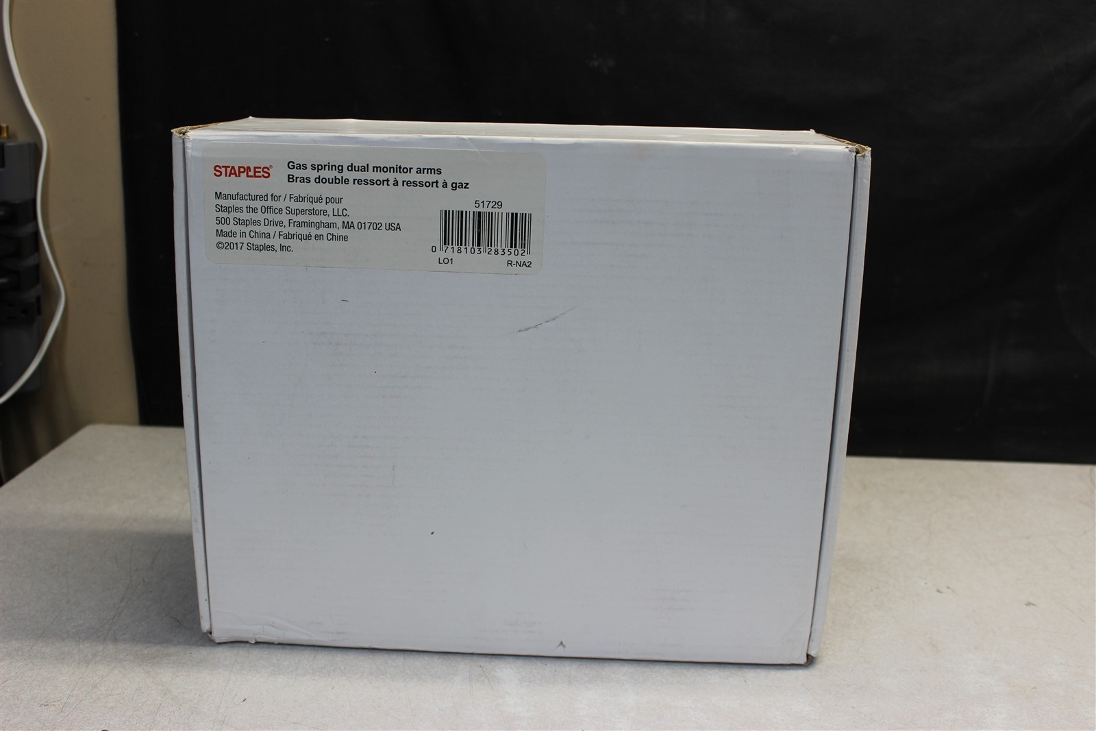 Staples TECH Adjustable Dual Monitor Arms, Up to 30" Monitors, Black 51729