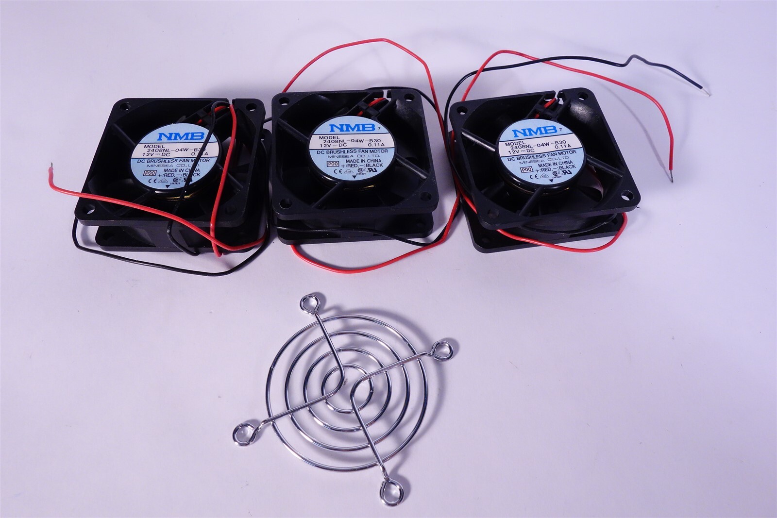 Lot of 3 NMB 2408NL-04w-B30 12V DC Never used. 