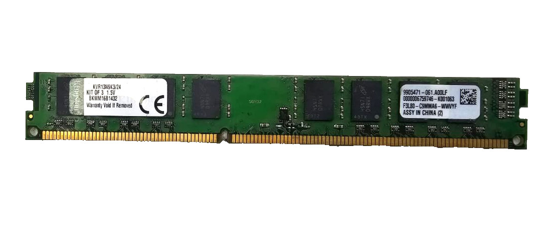 Kingston ValueRAM 24GB DDR3-1333 PC3-10600 Memory Kit KVR13N9K3/24.