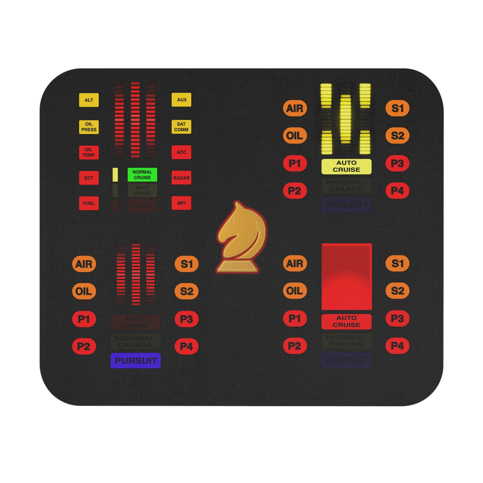 KITT Voice Modules Mouse Pad - Knight Rider