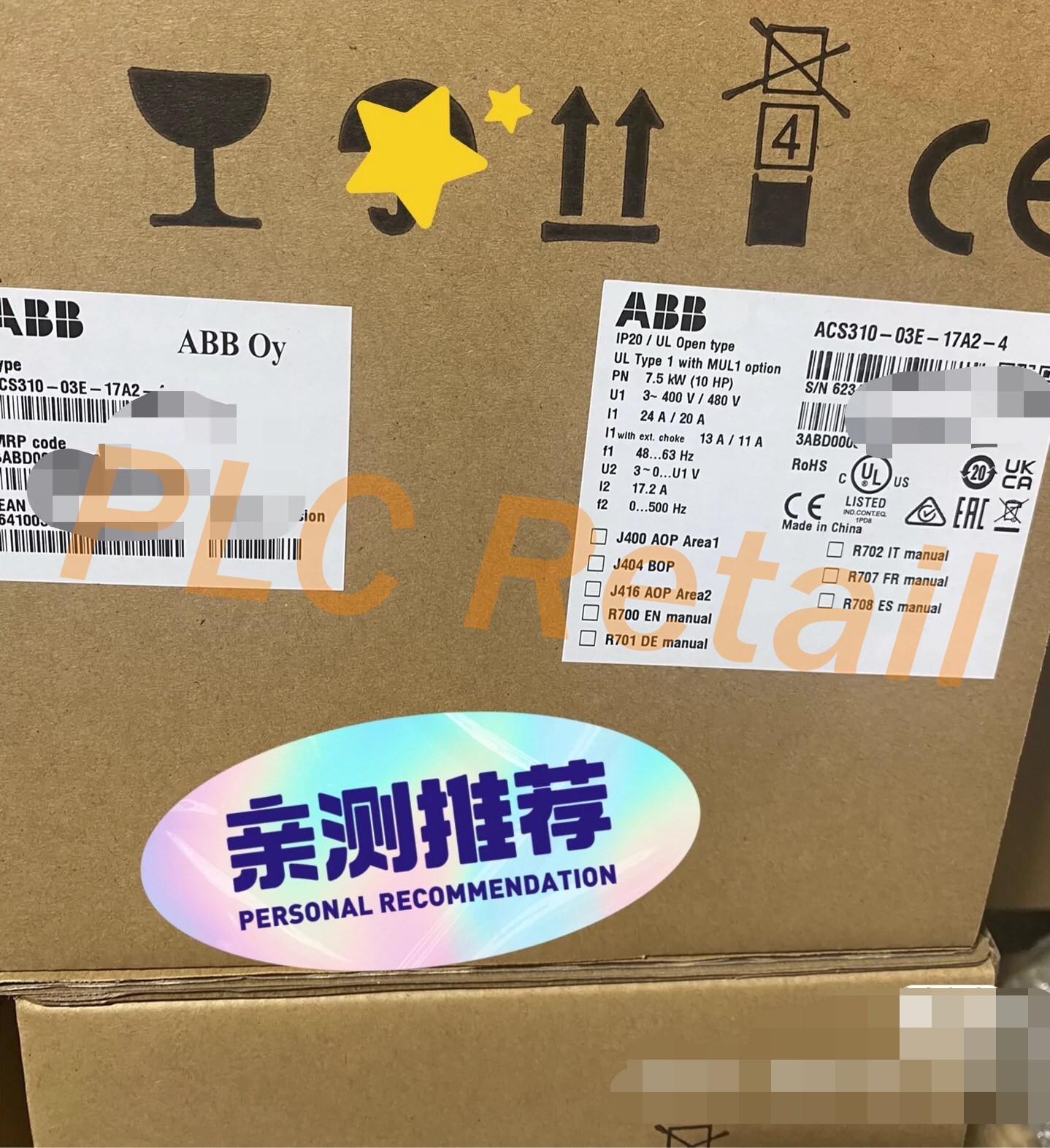 NEW ABB frequency converter ACS310-03E-17A2-4 FedEx or DHL