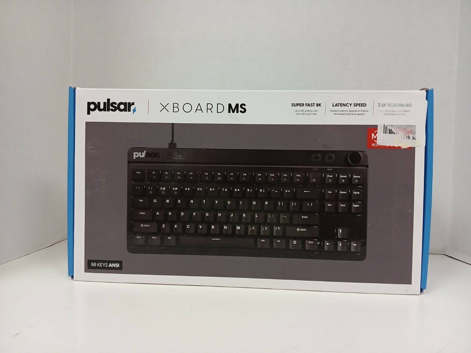 Pulsar XBoard MS XBMS01 8K 88 Key Wired Keyboard, Black