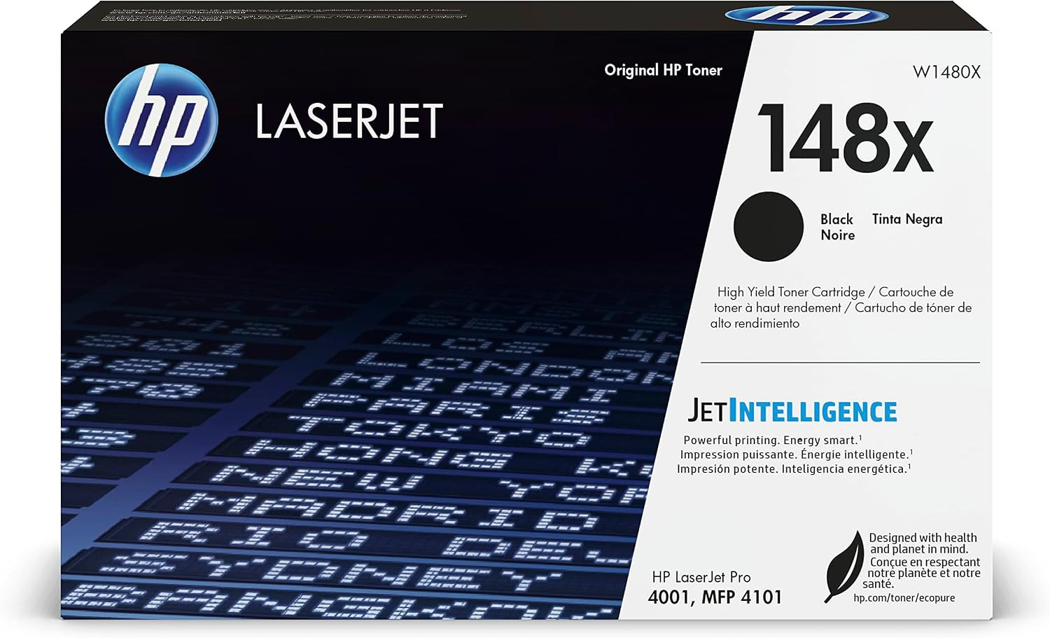 Genuine HP 148X W1480X High Yield Black Toner LaserJet Pro 4001 MFP 4101 NEW
