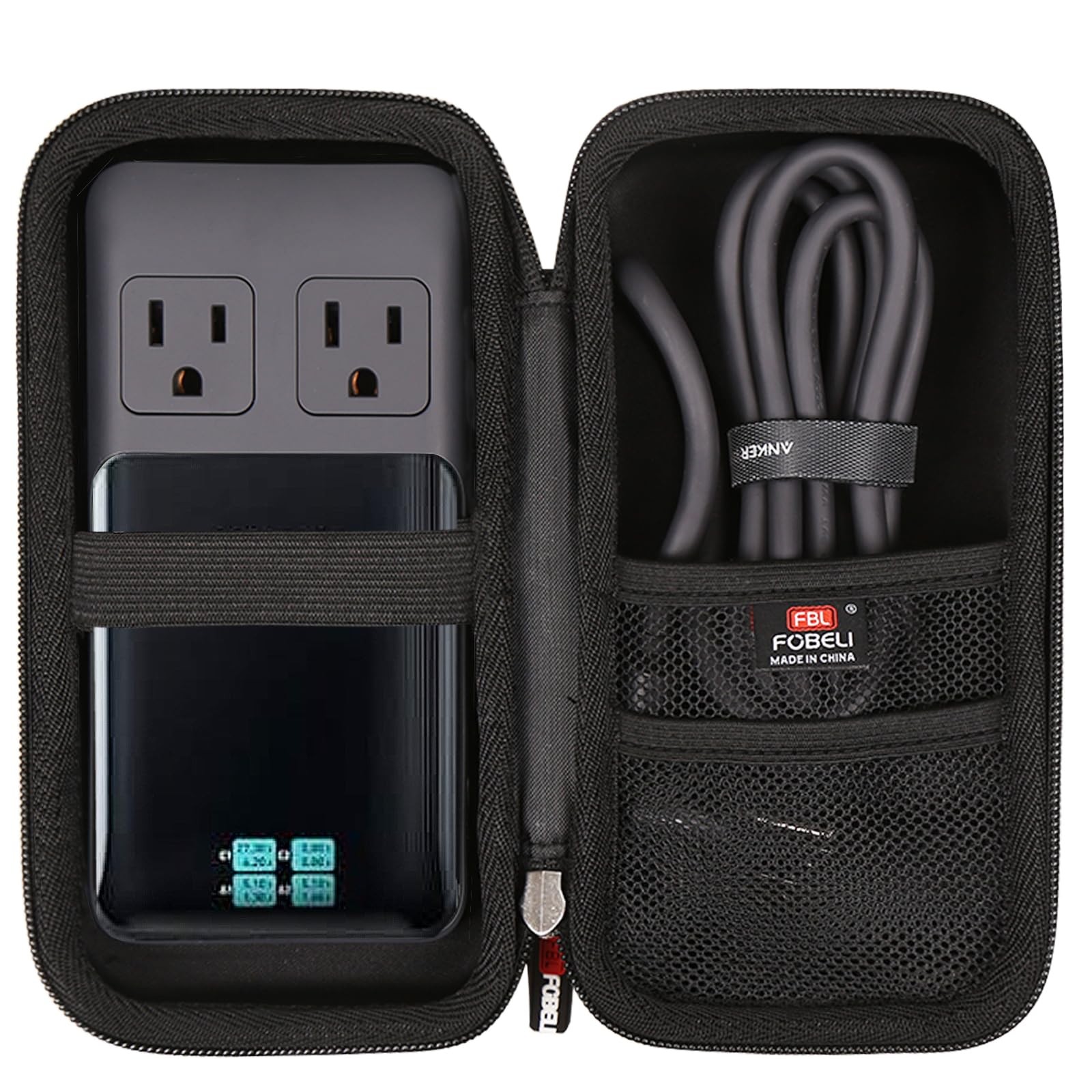 FBLFOBELI Travel Case for Anker 727/ Prime 6-in-1 7.7x3.9x2.8 inches, Black
