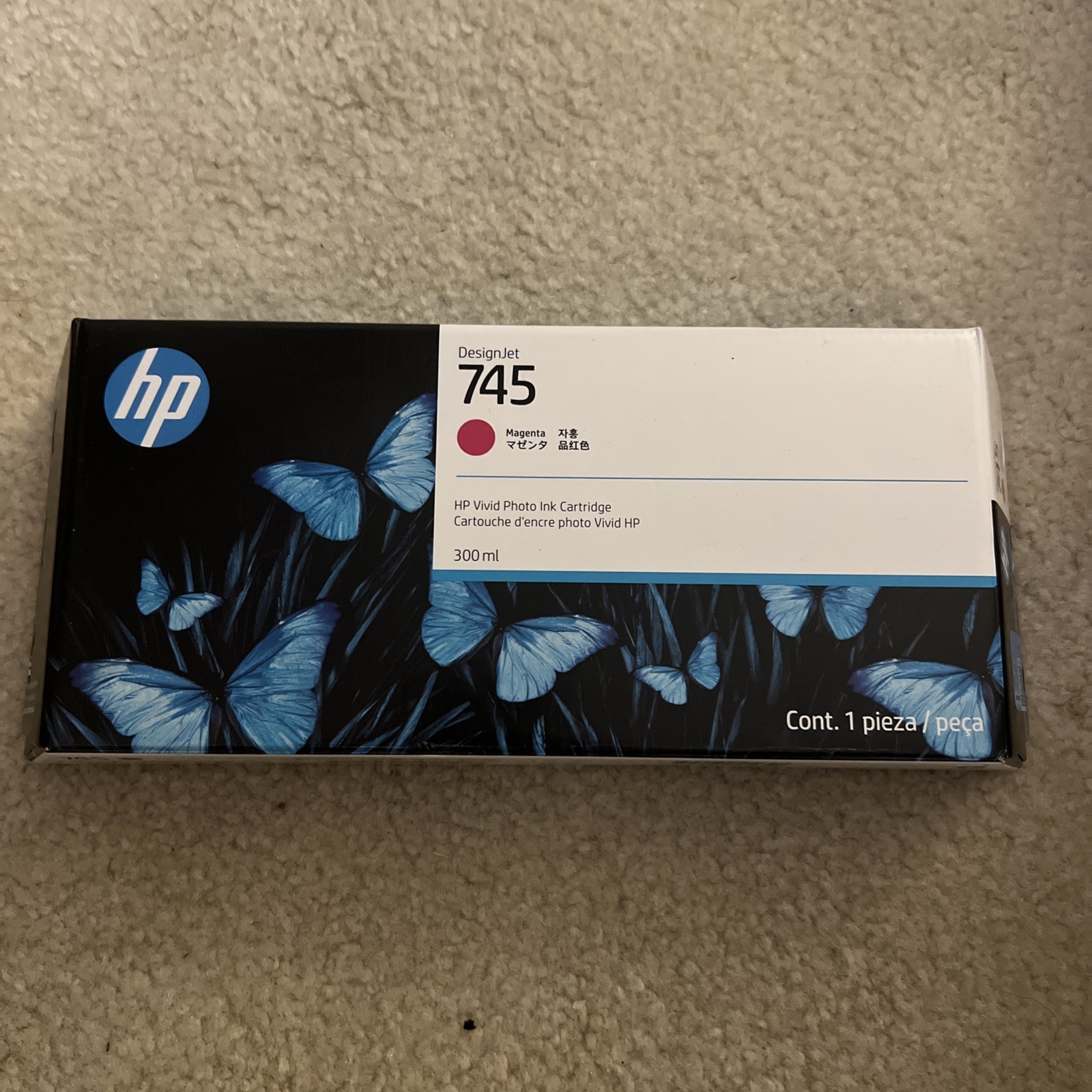 Genuine OEM HP 745 (F9K01A) Magenta Ink - Factory Sealed Exp: March 2025