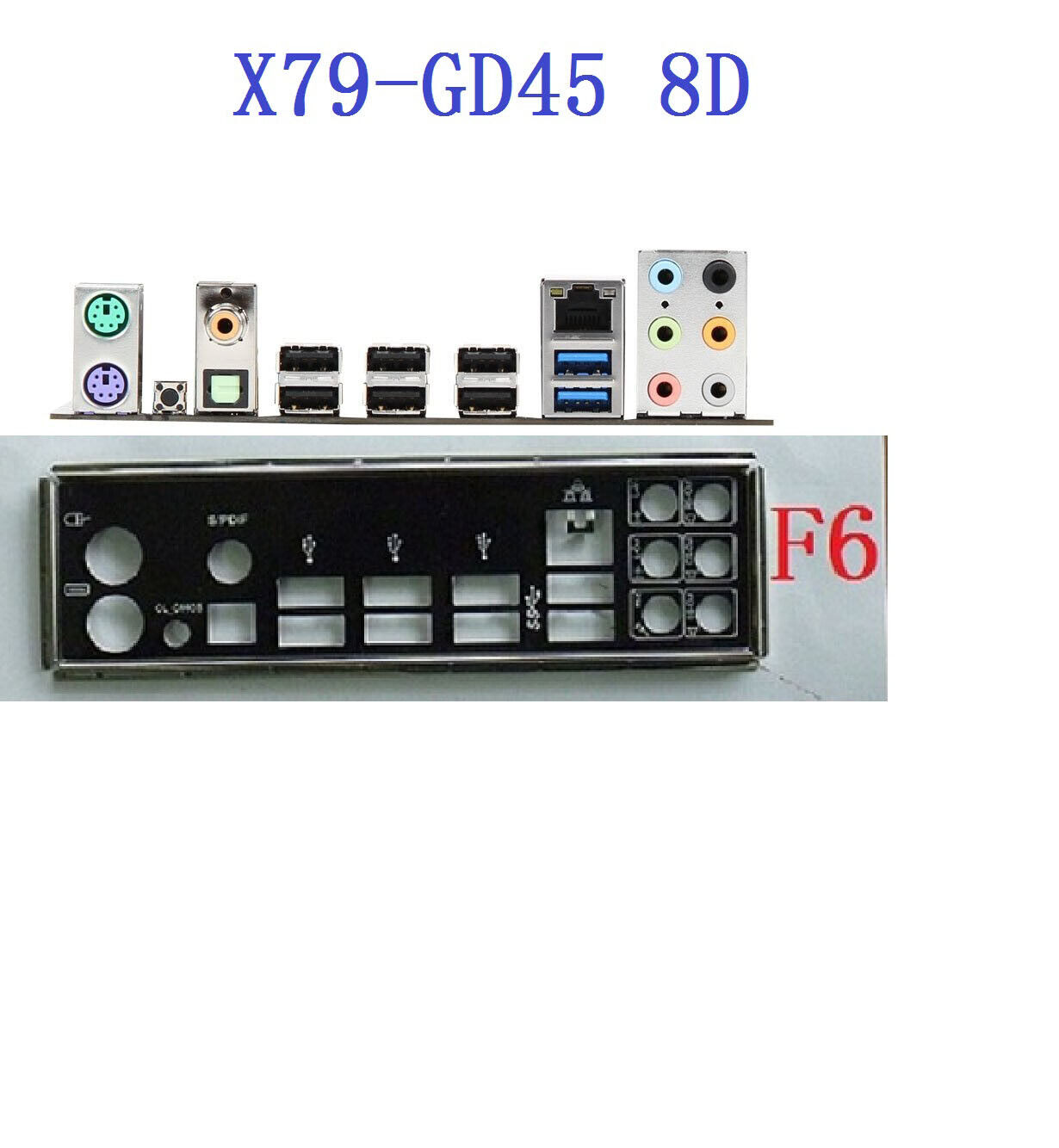 FOR MSI X79A-GD45 8D MOTHERBOARD BACKPLANE IO I/O SHIELD