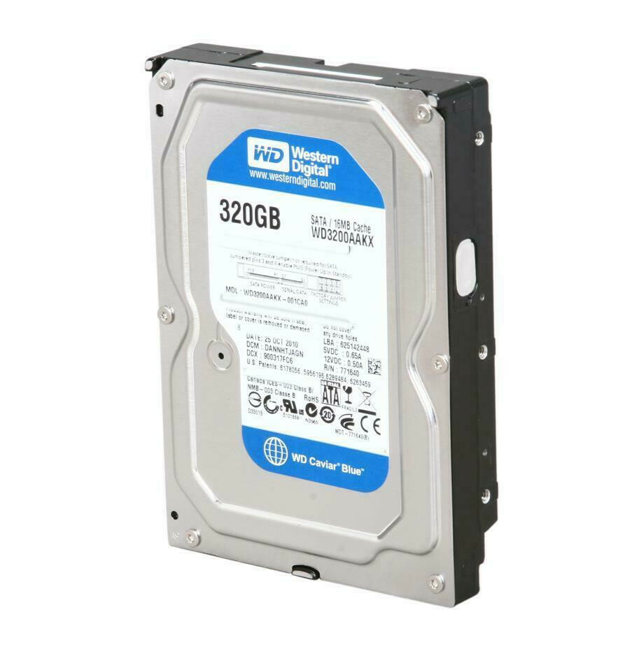 Western Digital Blue 320GB Desktop Hard Drive 7200 RPM SATA 6 Gb/s 16MB 3.5"