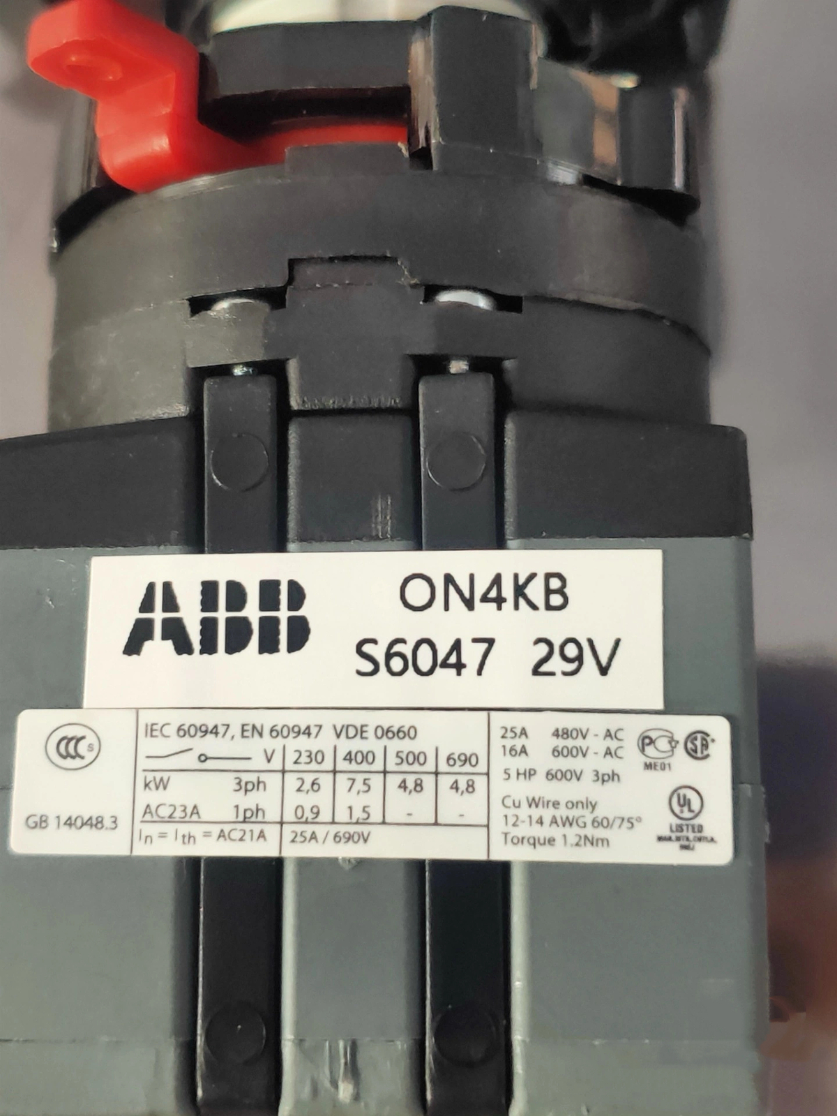 1pc new For ABB ON4KB S6047 29V Ship by (DHL or FedEX) #a123