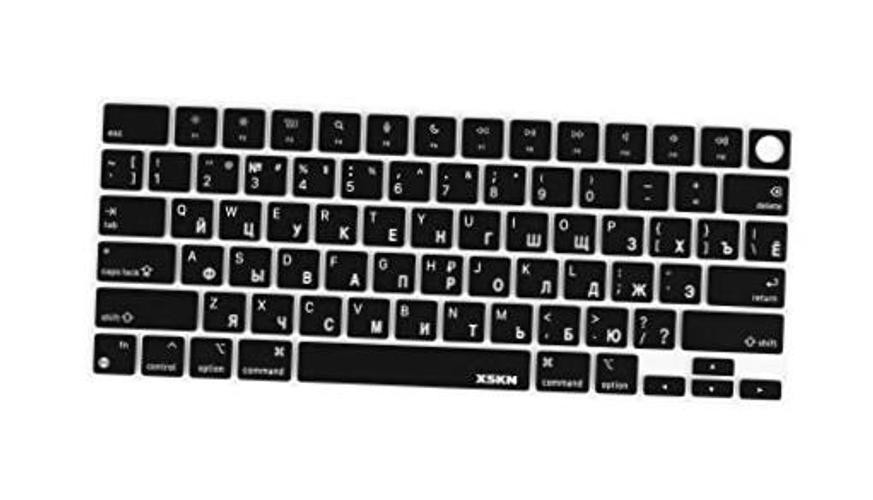 Russian Black US Version Silicone Keyboard Cover for Apple MacBook Air 13/15