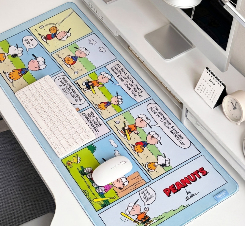 PEANUTS Snoopy genuine Large Long mouse pad gaming mouse pad desk mat