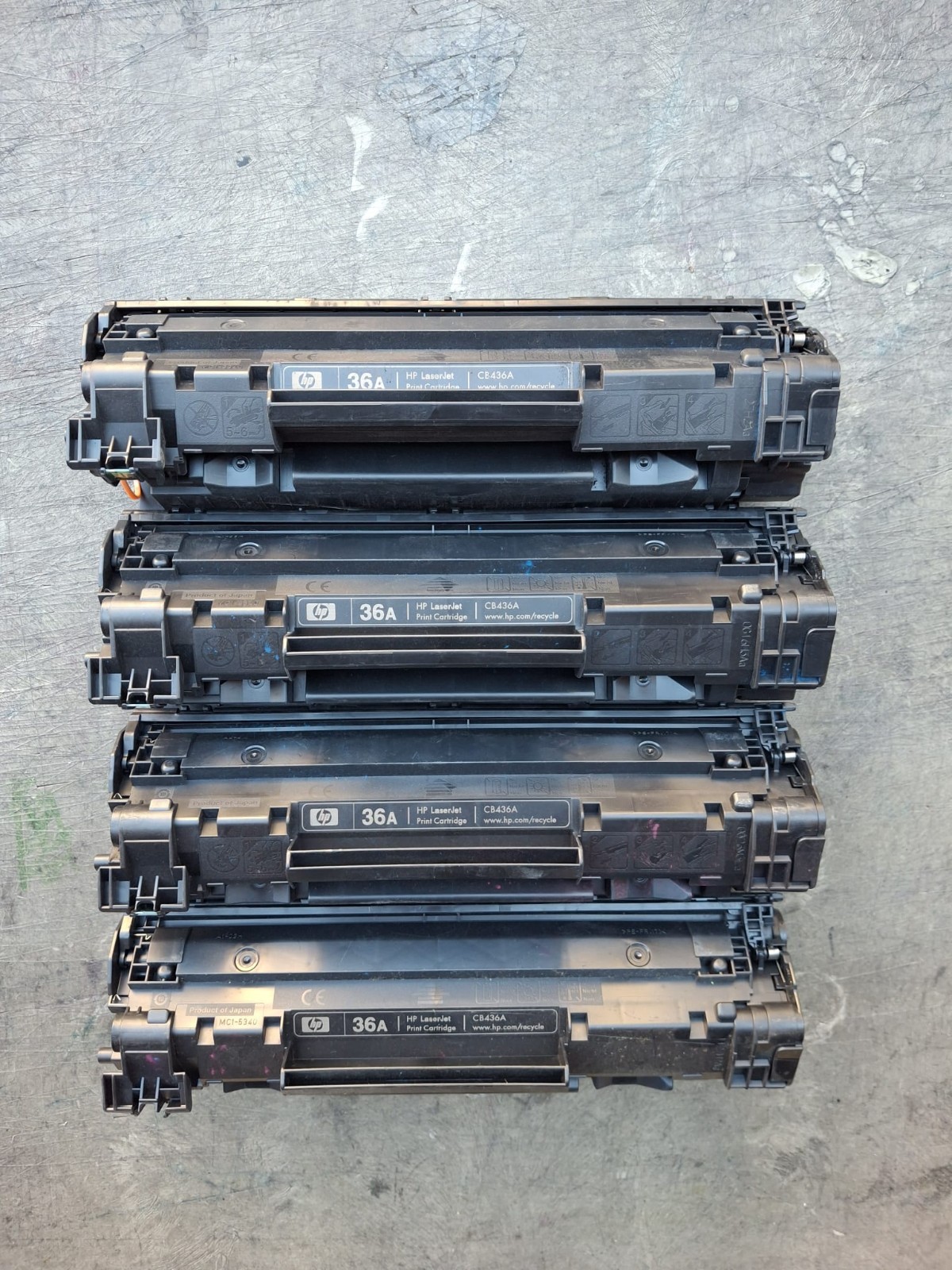 LOT OF 4 GENUINE HP 36A CB436A Toner Cartridge Brand New OEM