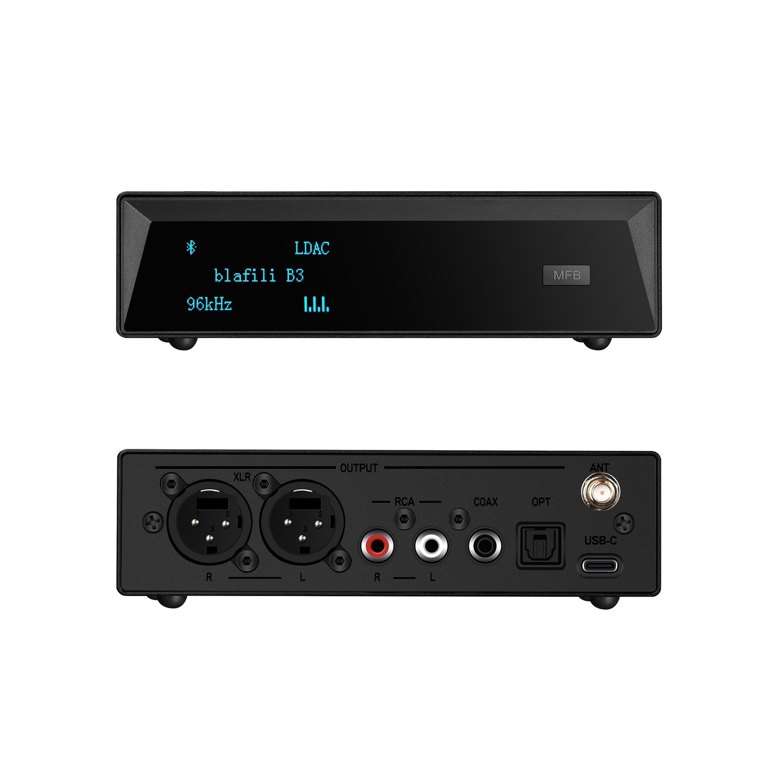 B3 Professional XLR Bluetooth v5.1 Music Receiver, LDAC & aptX HD Streamer, B...