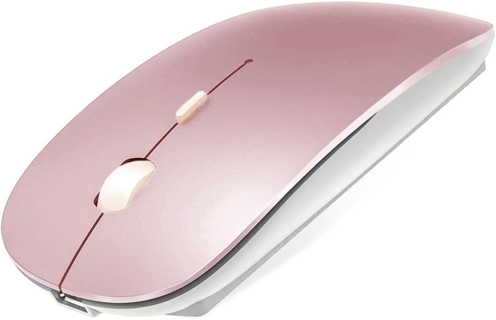 KLO Rechargeable Bluetooth Mouse for MacBook/MacBook air/Pro/iPad, Silver 