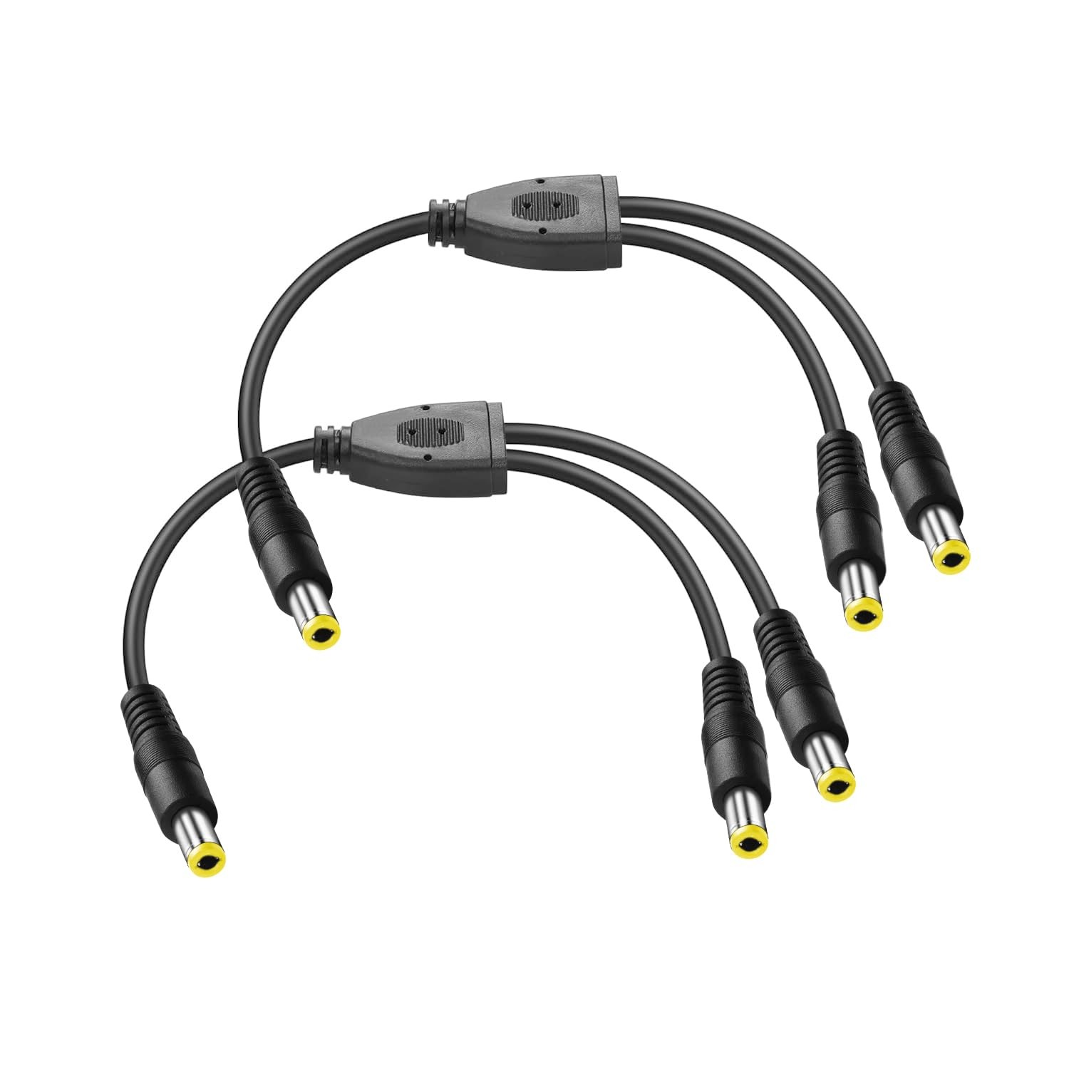 30cm DC 5.5x2.5mm 1 to 2 Power Supply Splitter Cord, Y Splitter Adapter Cord ...