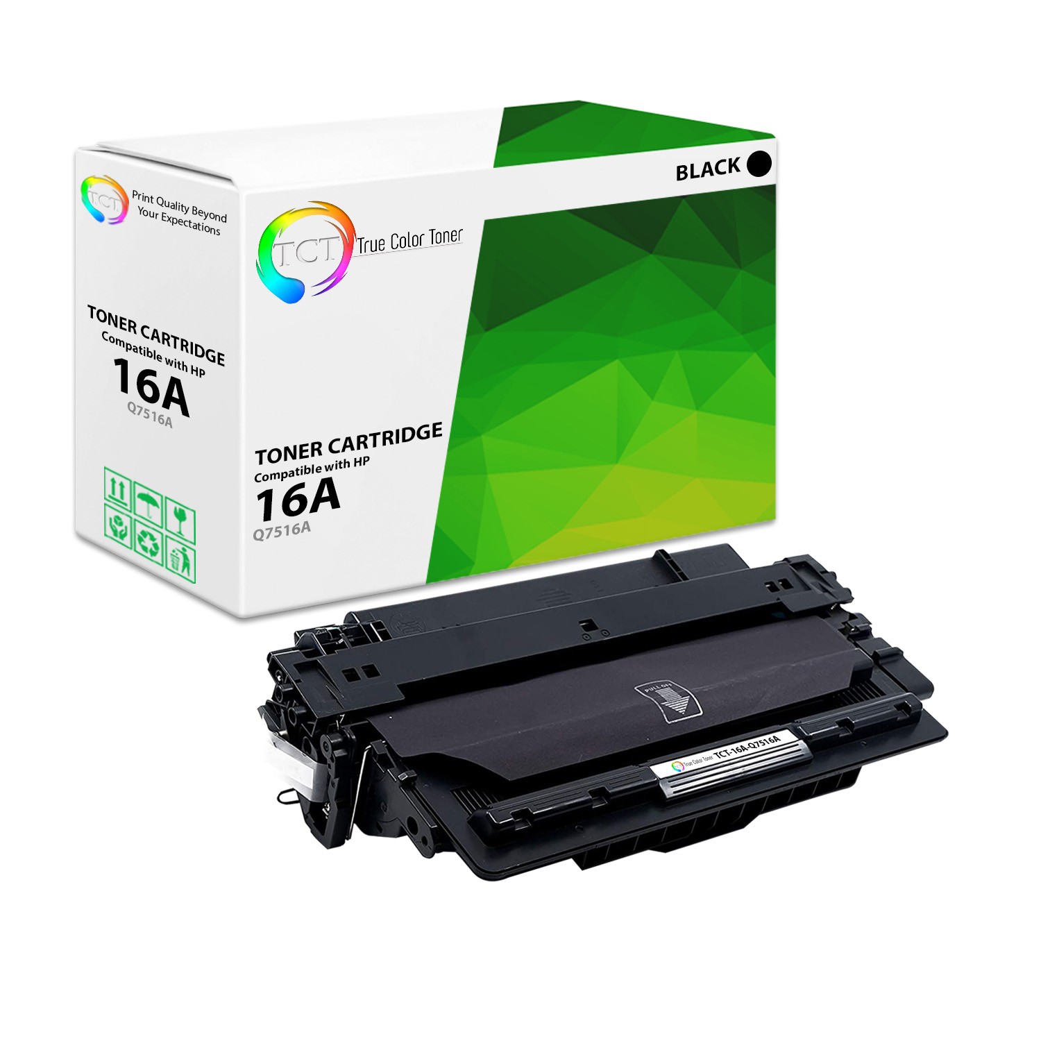 TCT Premium 16A Q7516A Black for HP LaserJet 5200 5200DTN Compatible Toner