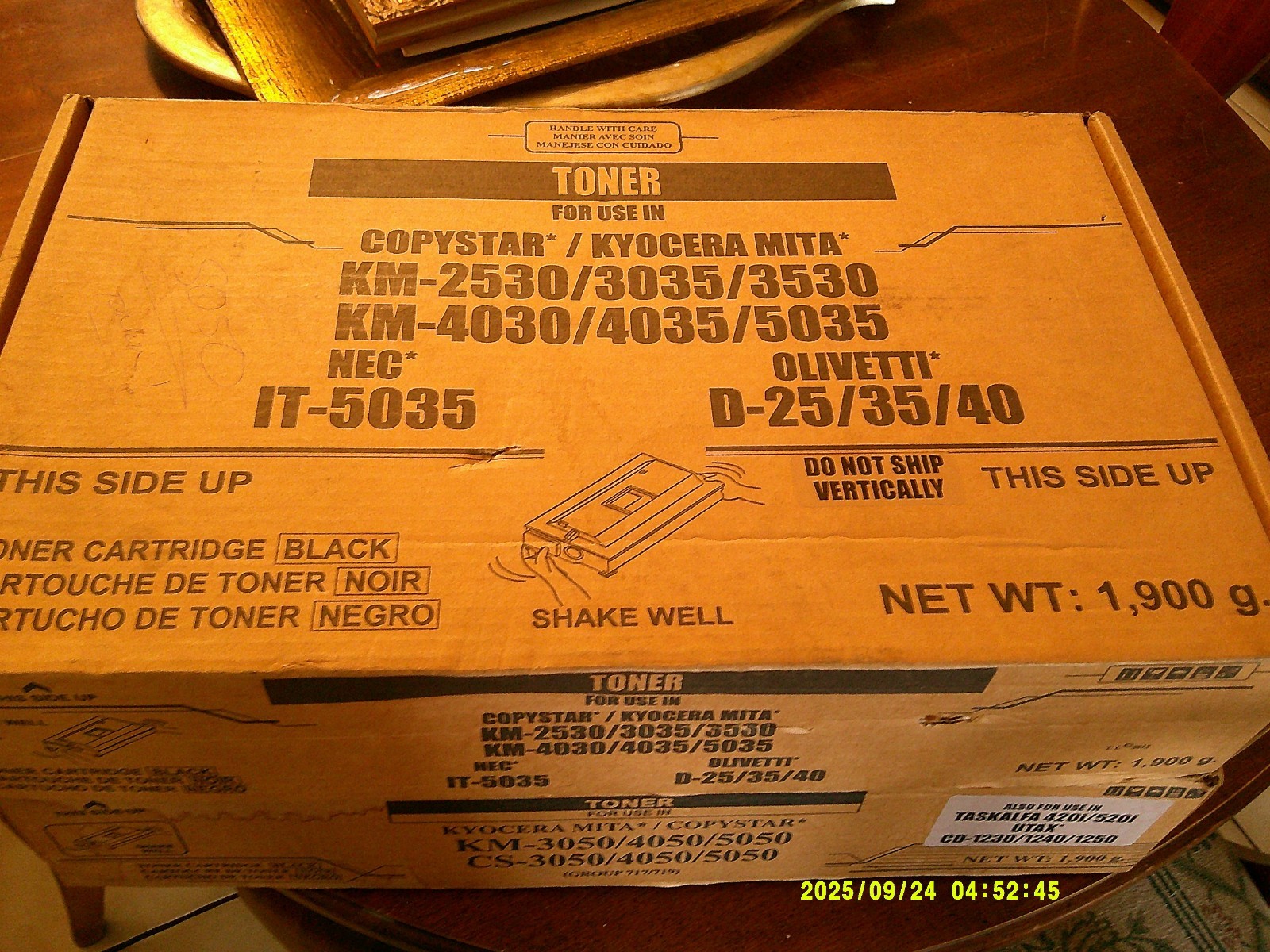 NIB Copystar Kyocera Mita KM-2530/3035/3530/4030/4035/5035 Black Toner CARTRIDGE