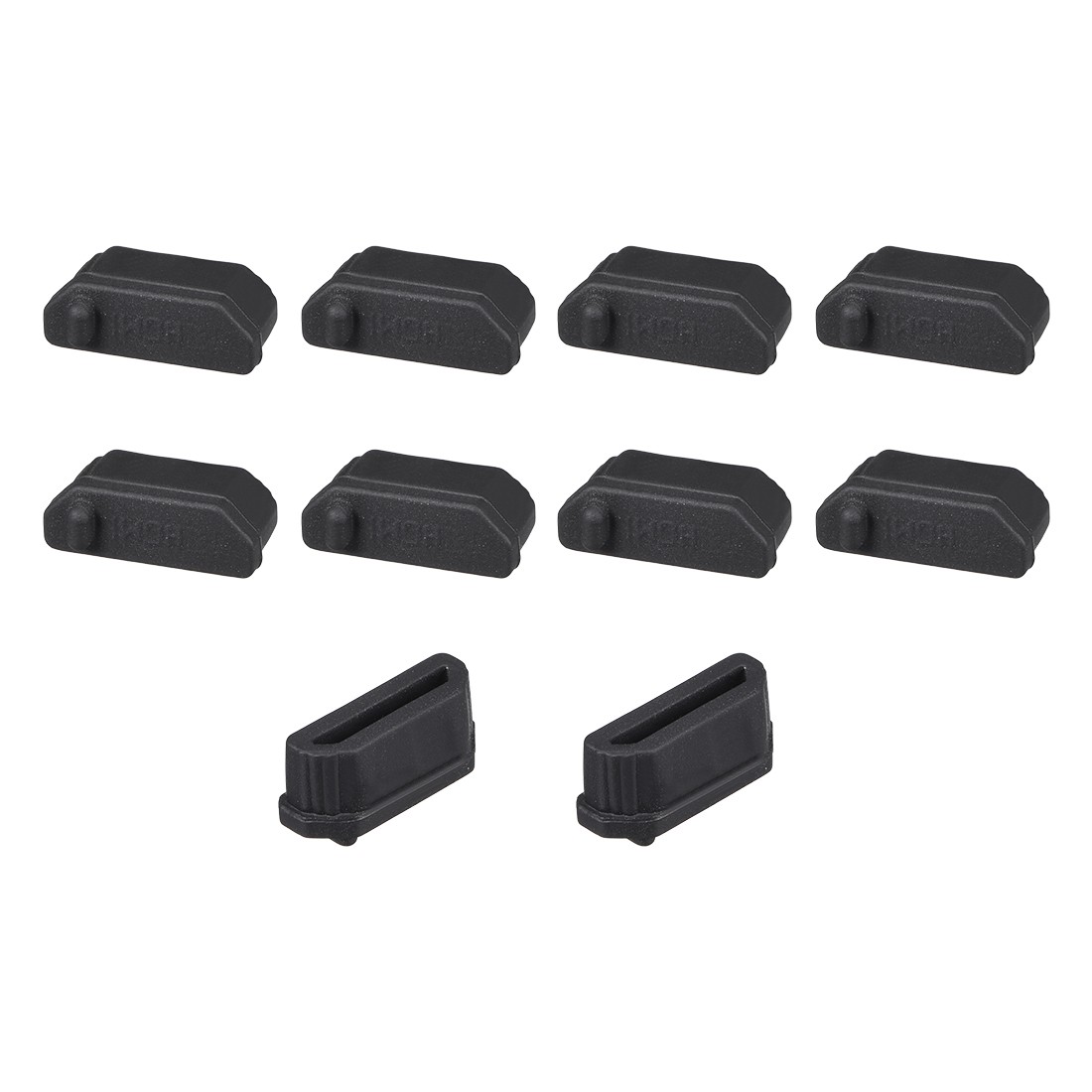 10 x Silicone TV Anti-Dust Stopper Cap Cover for FEMALE Port Black
