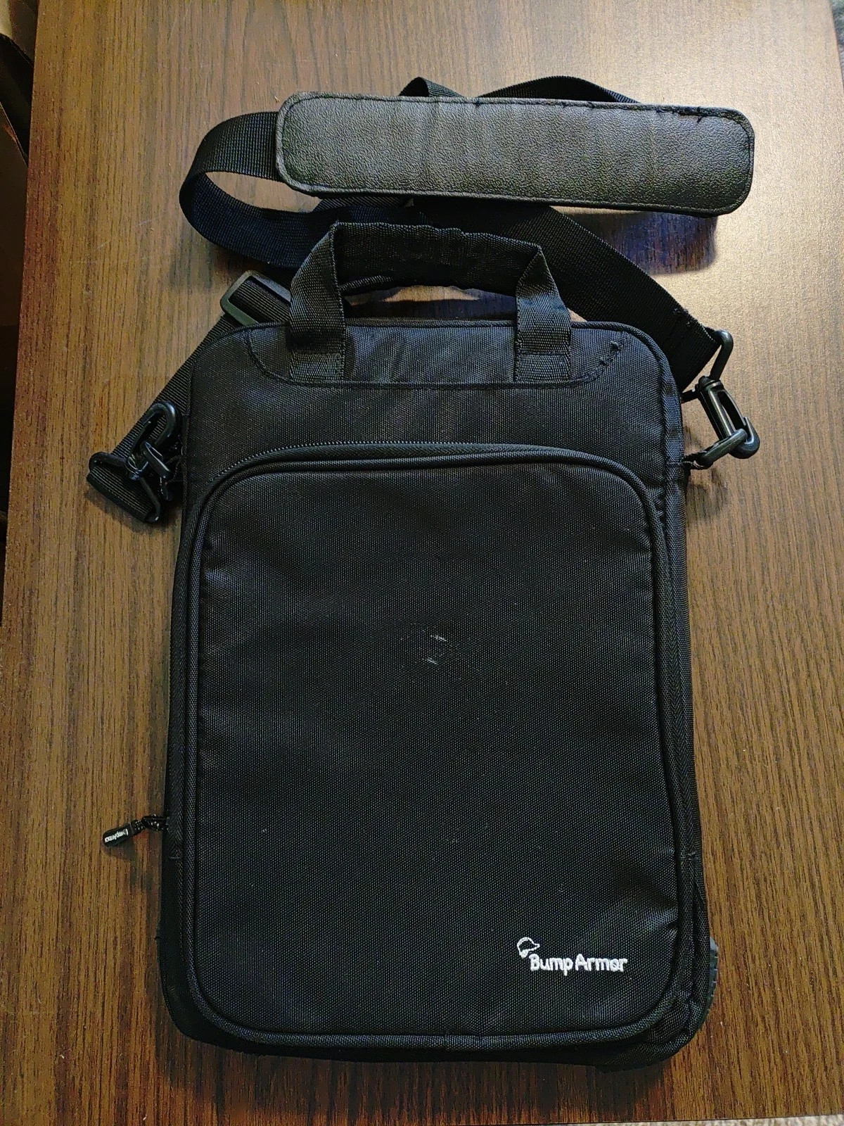 Bump Armor Tech-Pro 9 1/2" x 13 in Case W/ High Density Foam Cases Black