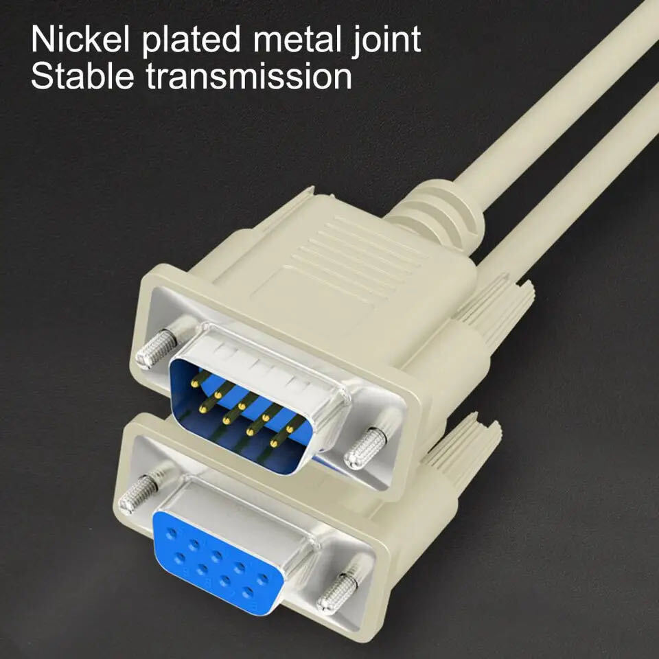DB9 RS232 Male to Female Serial Port Extension Cable Cord3ft/5ft/10ft/16.4ft Lot