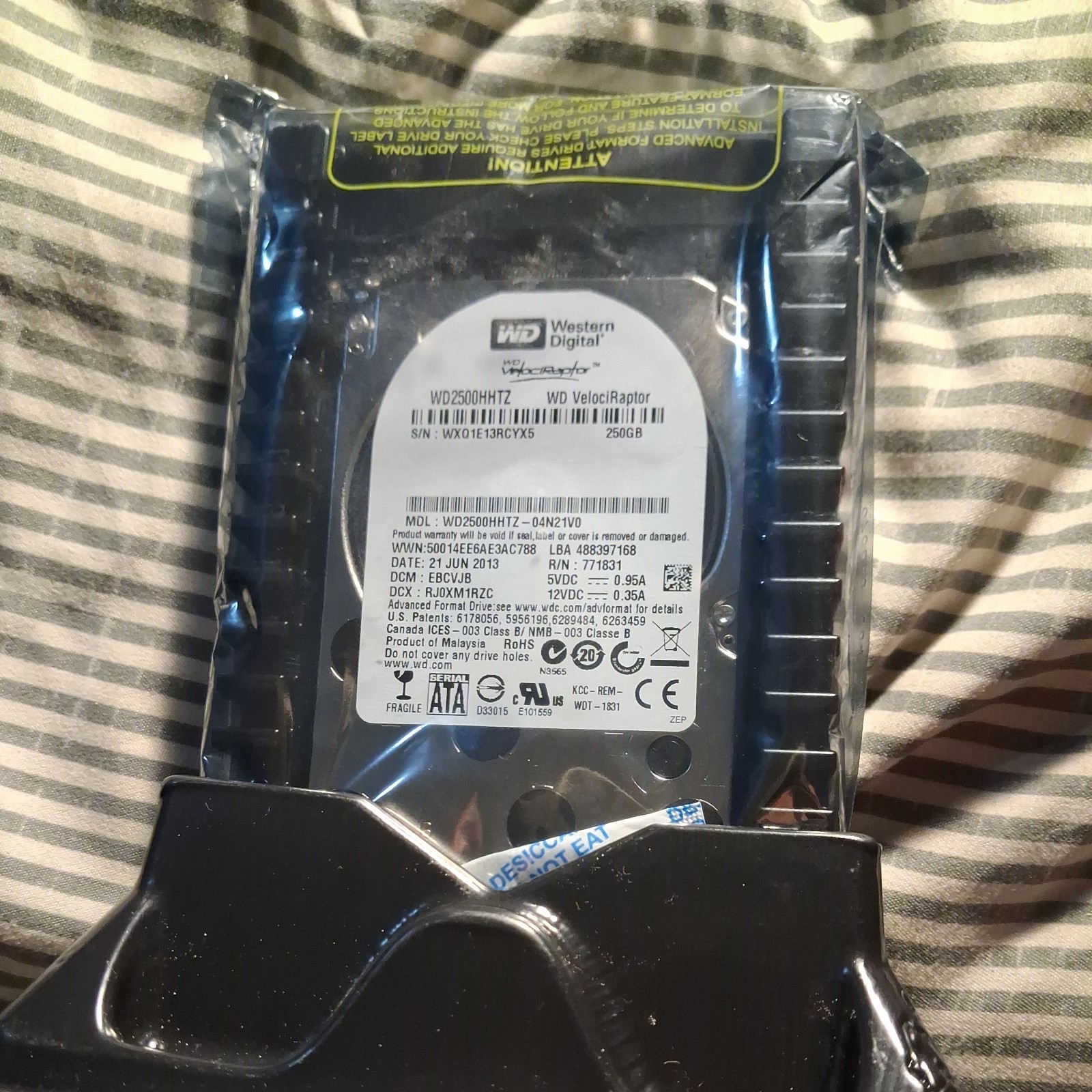 Western Digital VelociRaptor WD2500HHTZ 250GB SATA HDD