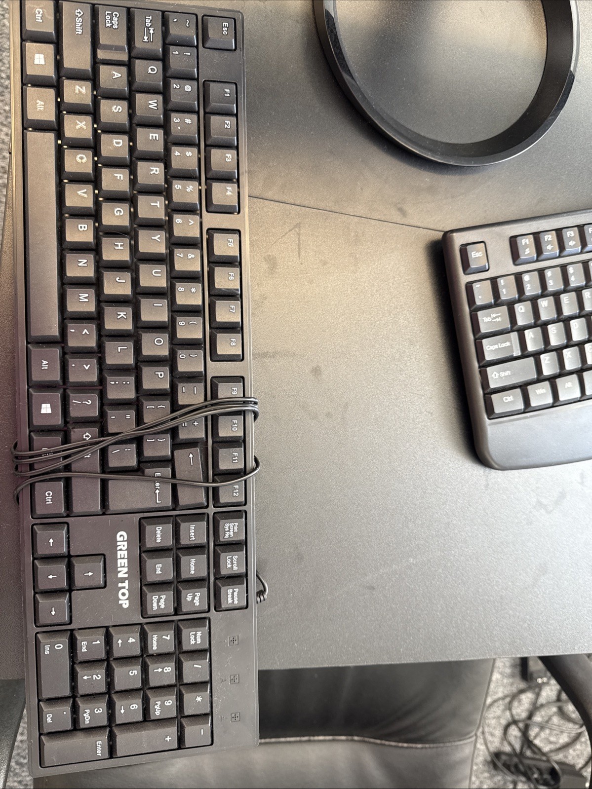 Green Top Full Size Keyboard - Black - Used Condition B