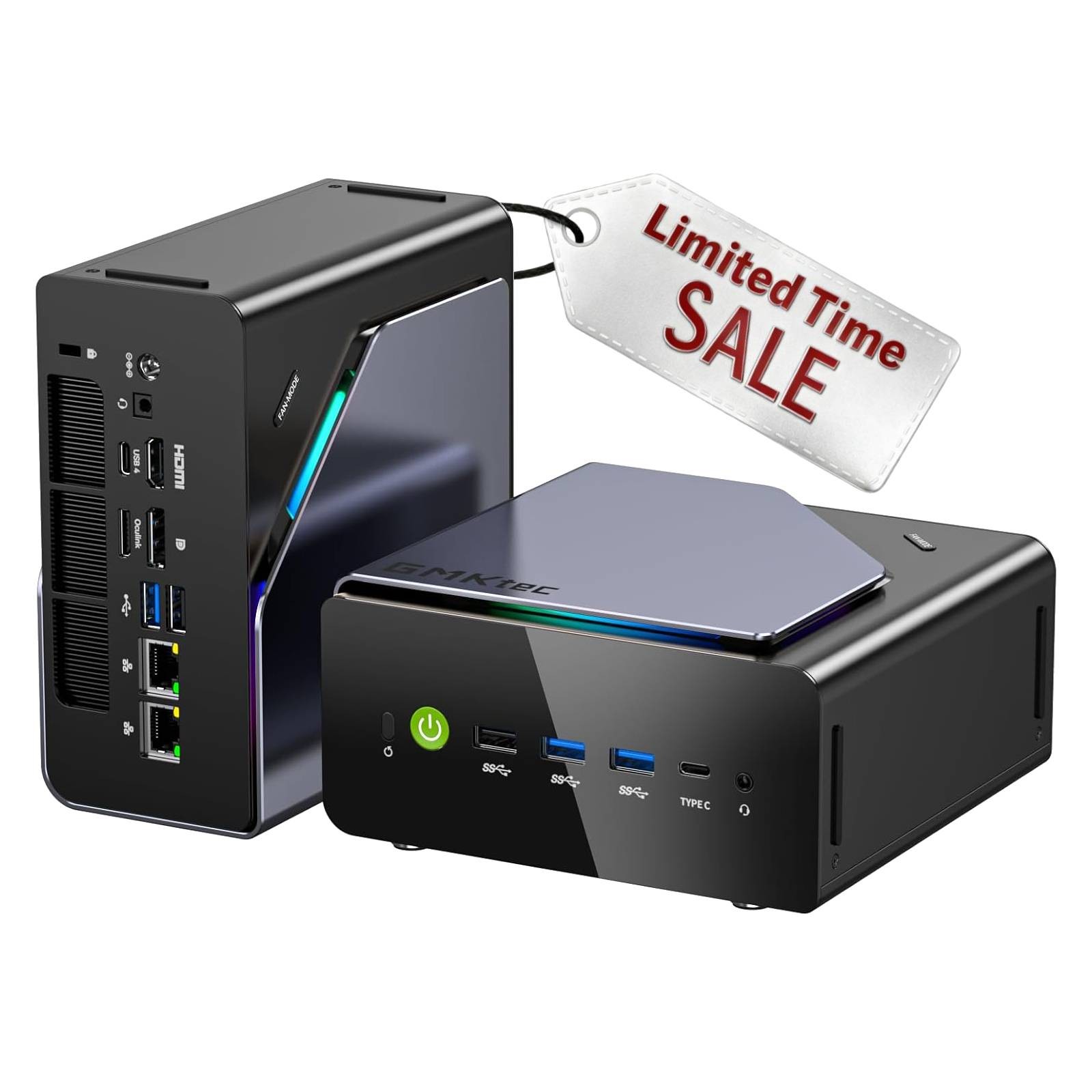 GMKtec K12 Mini PC Gaming AMD Ryzen 7 H 255 Up to 4.9GHz 32GB DDR5 RAM 1TB SSD
