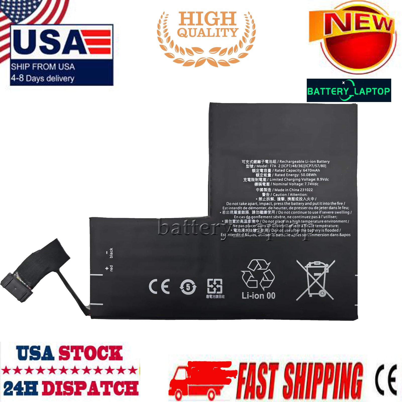 High Capacity 50.08Wh F7A 2 Battery for Steam Deck Handheld Gaming PC 2