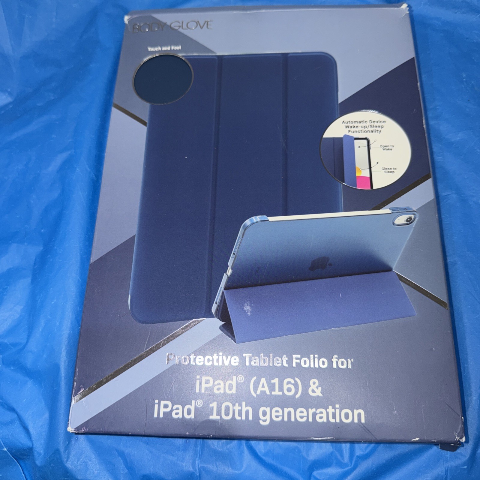 Body Glove Protective Tablet Folio Case for iPad A16 iPad 10th Blue