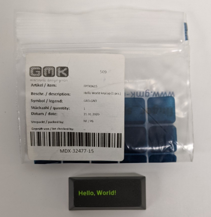 GMK Oblivion V2 – Hello World Keycap (1 pc) – MDX-32477-15