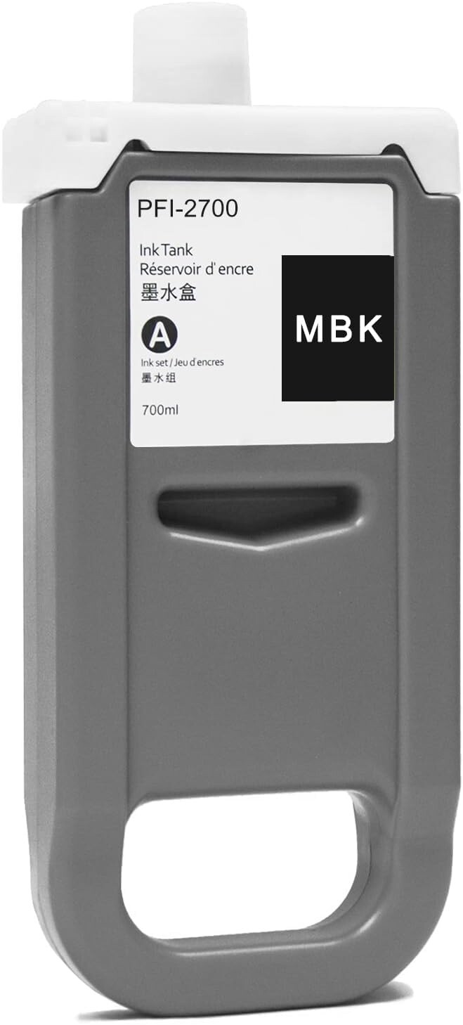 PFI-1700 Ink Cartridge Pigment Ink Tank PFI1700 for Canon ImagePROGRAF Matte Blk