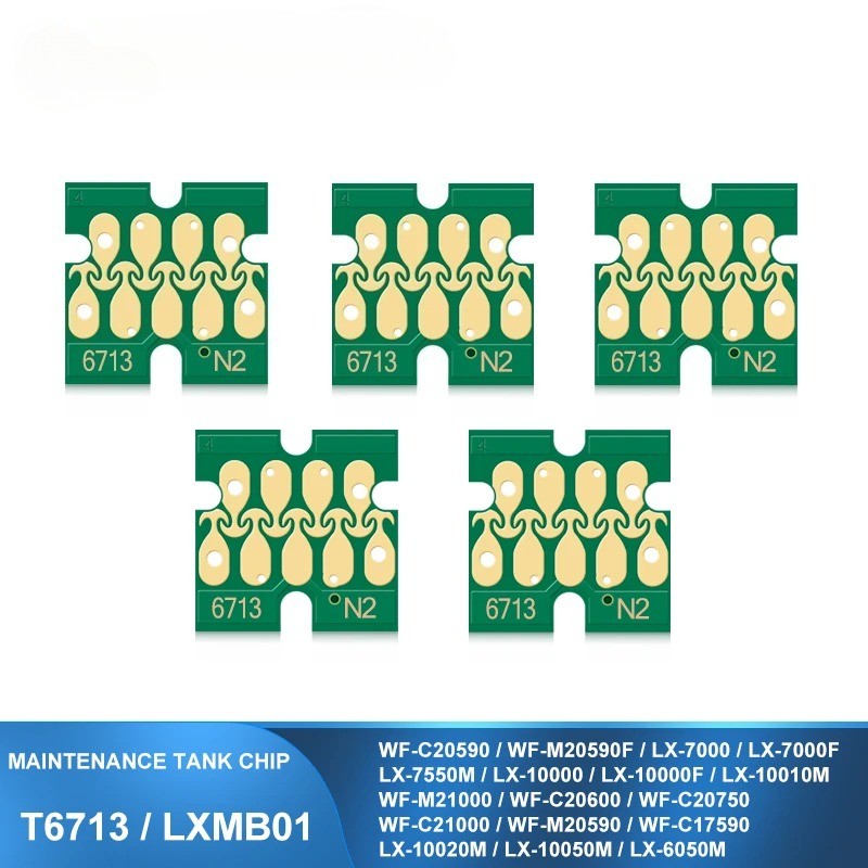 T6713 Maintenance Tank Chip For Eps WF-M21000 C20600 C20750 C21000 M20590 -