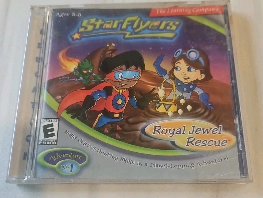 Star Flyers Adventure No. 1 Royal Jewel Rescue Ages 5-8 Educational PC CD ROM