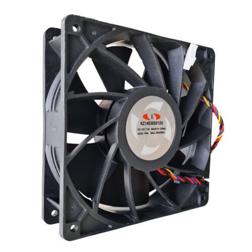 6-Pin High Speed CPU Cooling Fan KZ14038B012U for WHATSMINER Server 12V 7.2A 86W