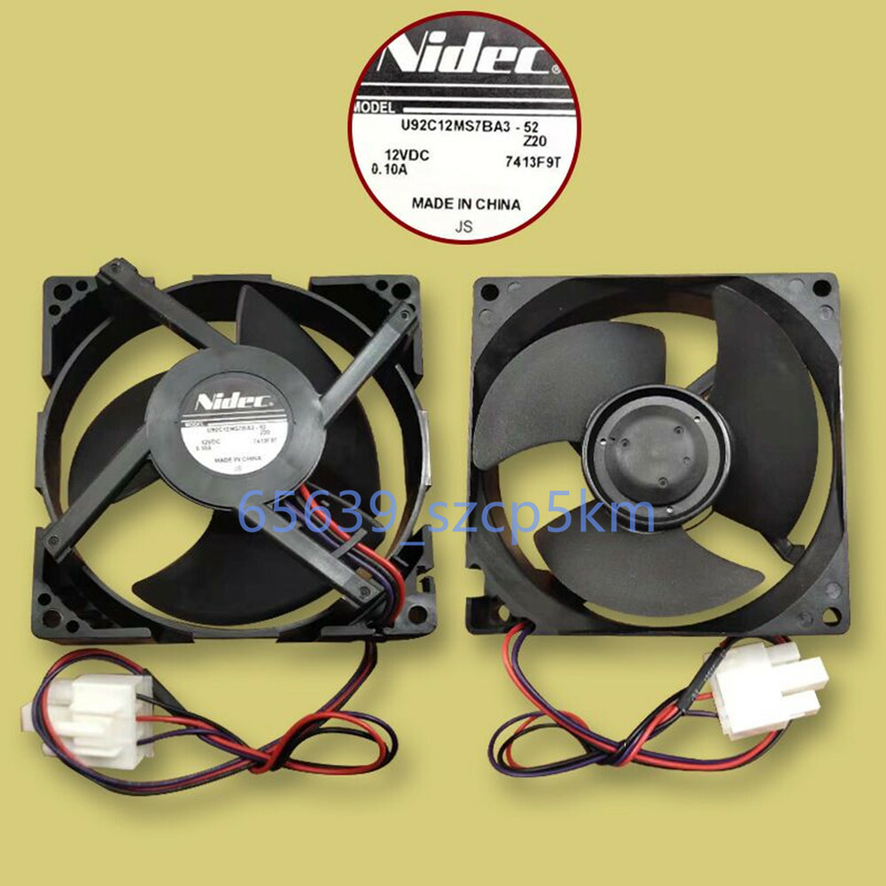 1PCS NIDEC U92C12MS7BA3-52 12V 0.1A 3Pin 9CM Cooling fan