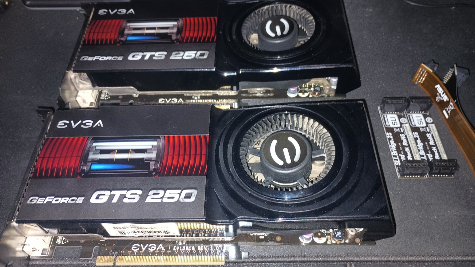 EVGA nVidia GeForce GTS 250 Superclocked 512MB PCI-E 512-P3-1150-TR - Pair Works