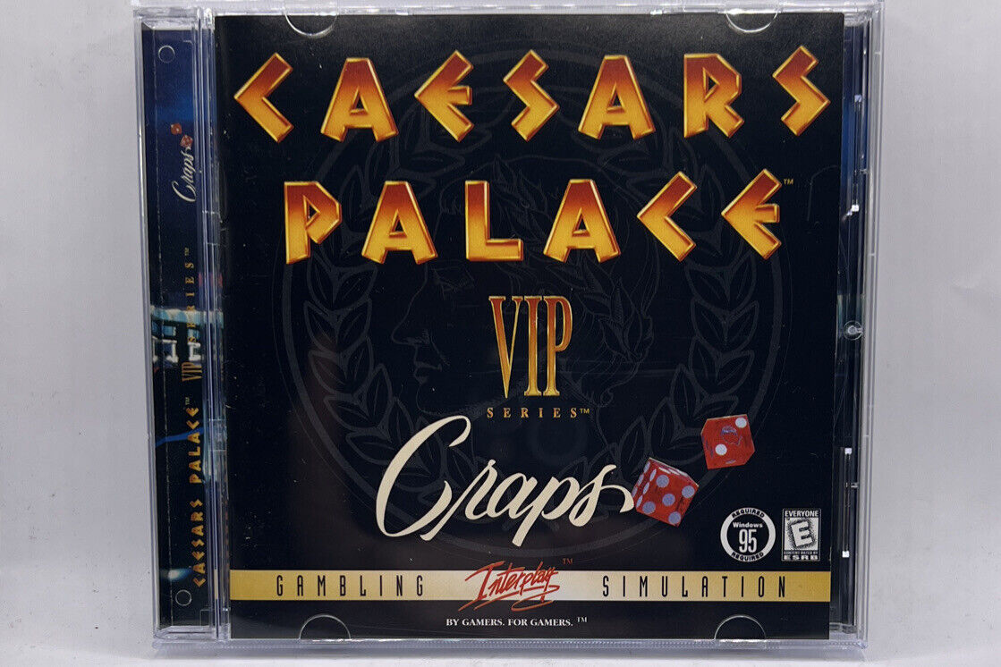 Caesars Palace VIP Series Craps PC CD ROM Win 95 Gambling Simulator Game