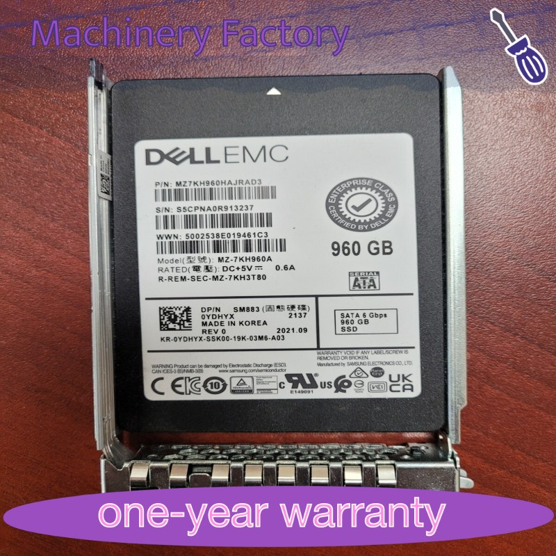 0YDHYX YDHYX DELL EMC 960GB SATA 6Gbps MU 2.5'' SSD 14/15/16G KIT