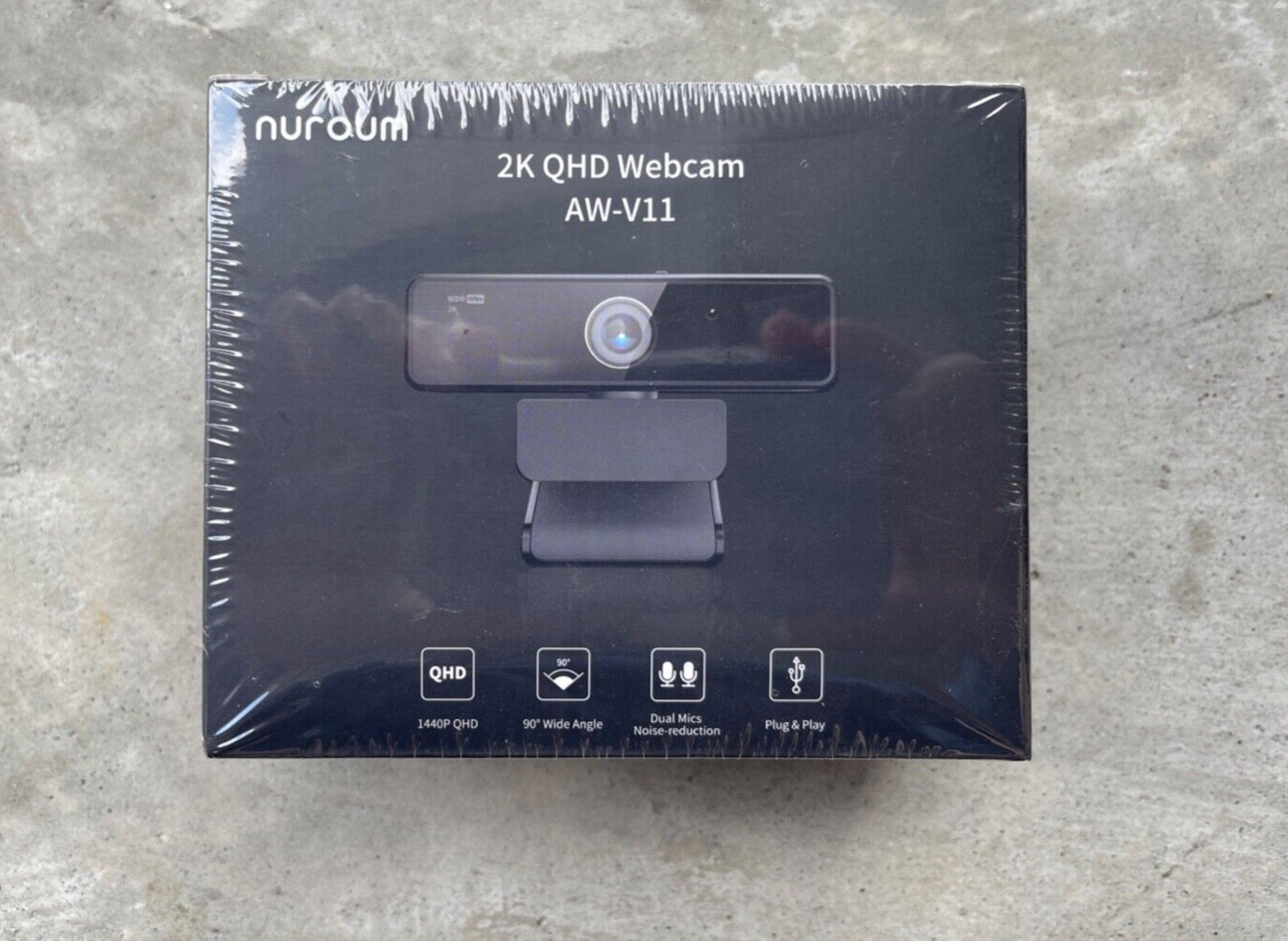 NEW SEALED Nuroum 2K QHD Webcam model AW-V11 Windows / Chrome / Mac / Android