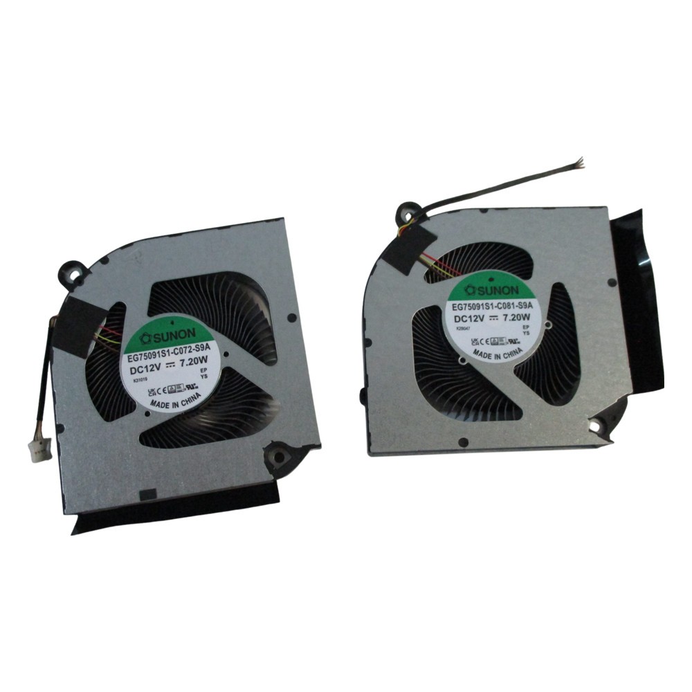 Acer Nitro AN17-41 AN17-42 AN17-51 Left & Right Cooling Fan Set 23.QJLN7.006