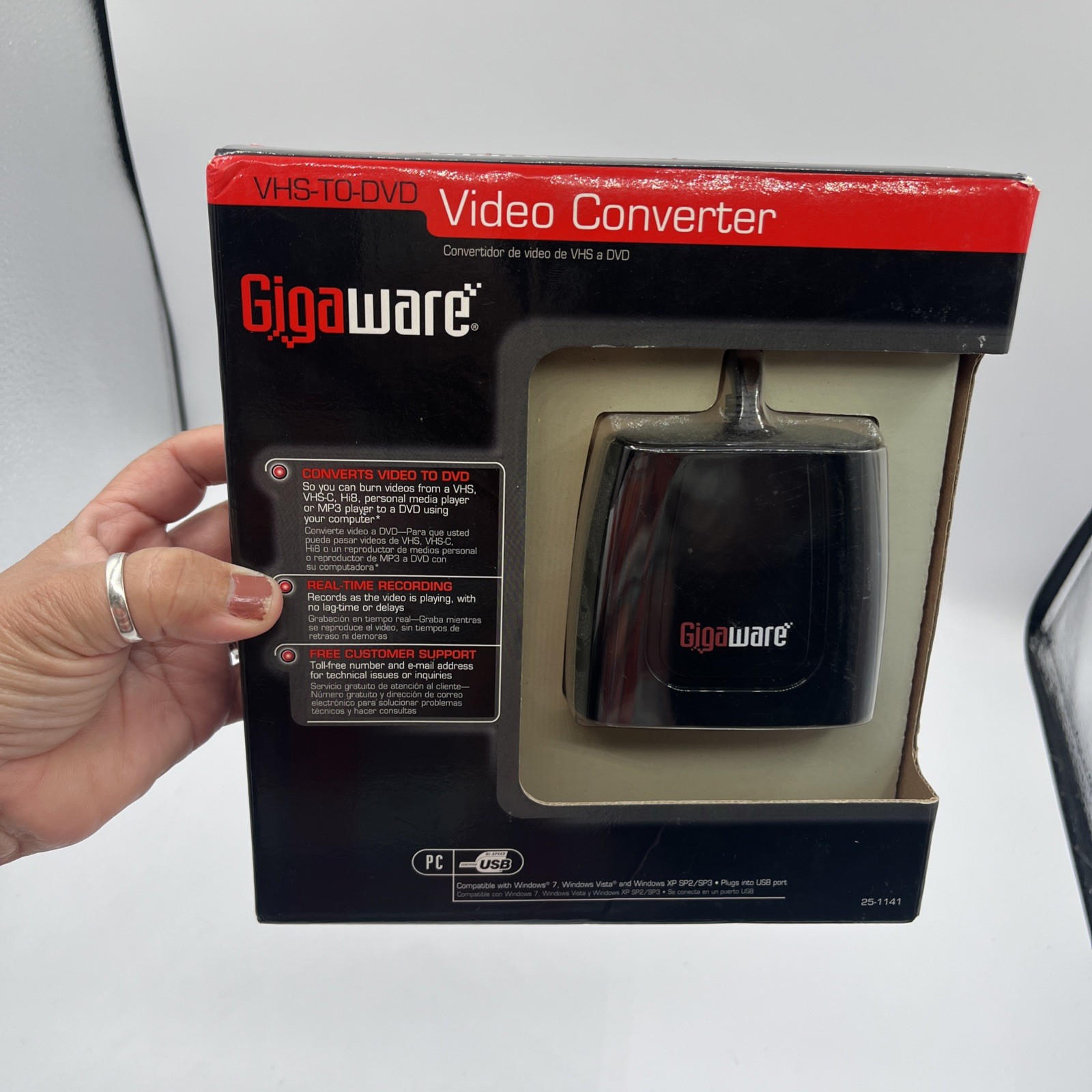 Gigaware VHS-TO-DVD Or MP3 Video Converter New Old Stock - still sealed
