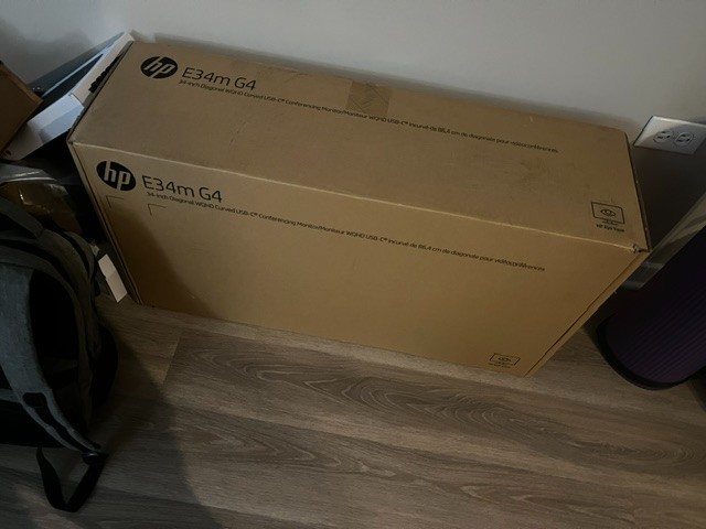 HP E34m G4 34" 75Hz WQHD LED Conferencing Monitor - Black