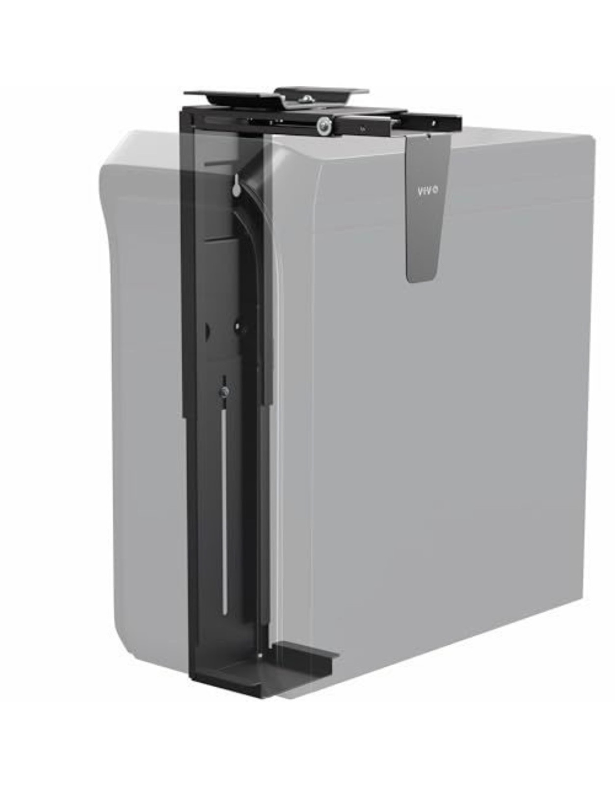 Under Desk and Wall 8.3 to 13 inch Wide Office and Gaming PC Mount, Large Com...