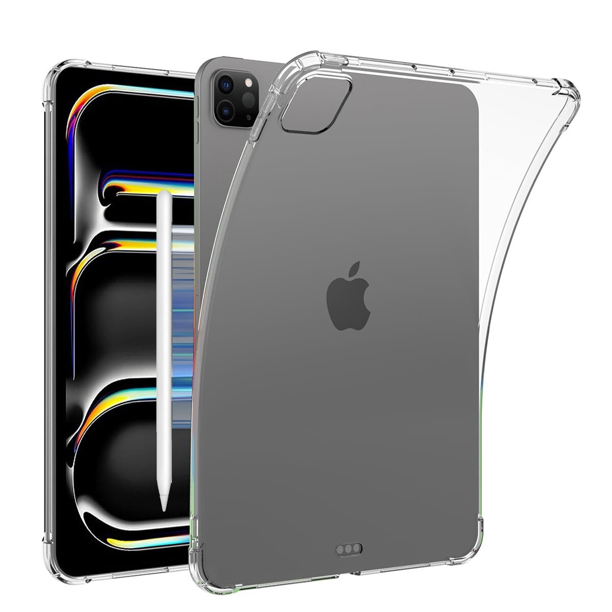 For Apple iPad Pro M4 13 in 2024 Case Clear TPU Shockproof Slim Protective Cover