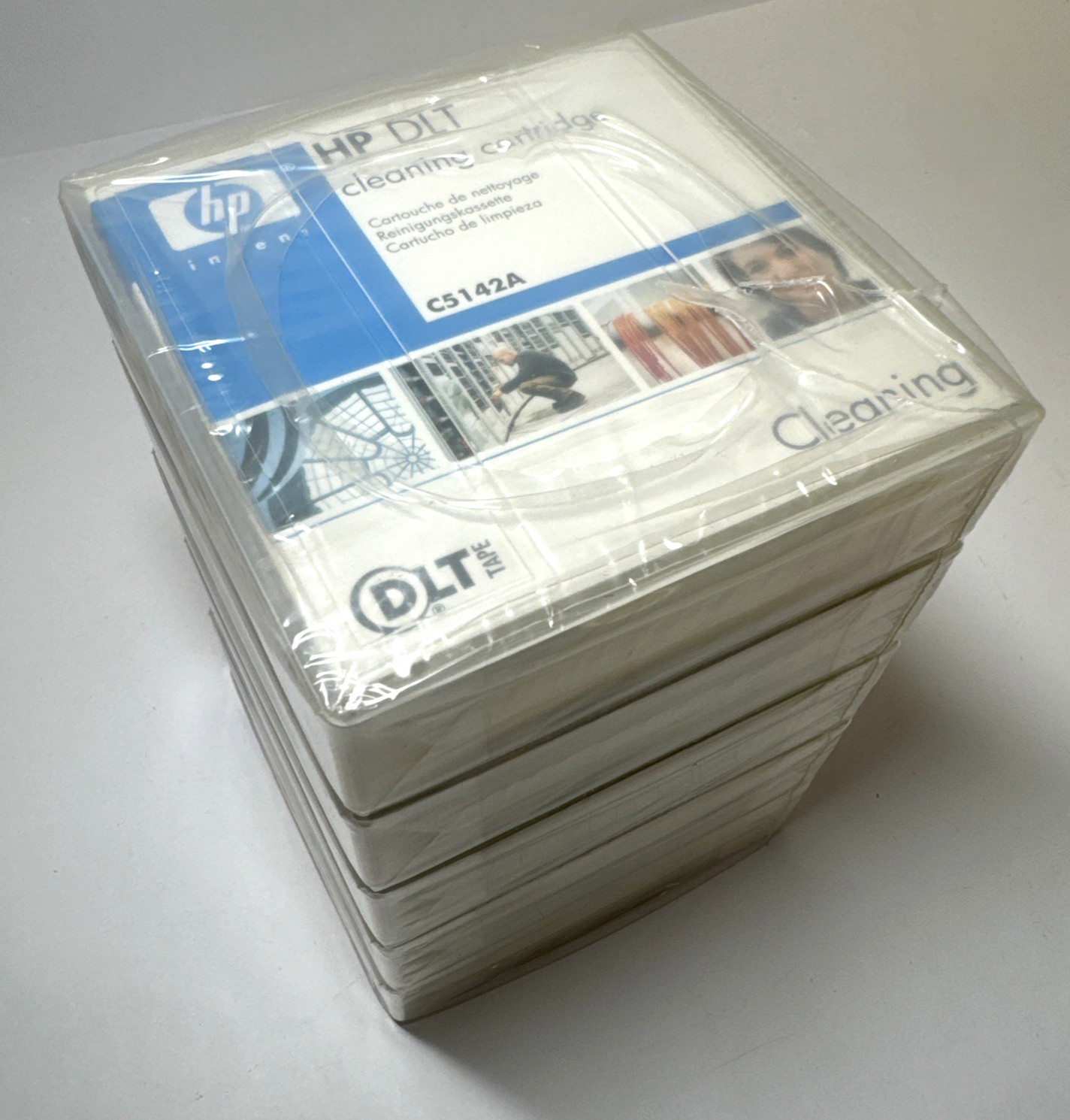 Universal HP C5142A DLT Tape Drive Cleaning Cartridge, Sealed (Lot of 5)