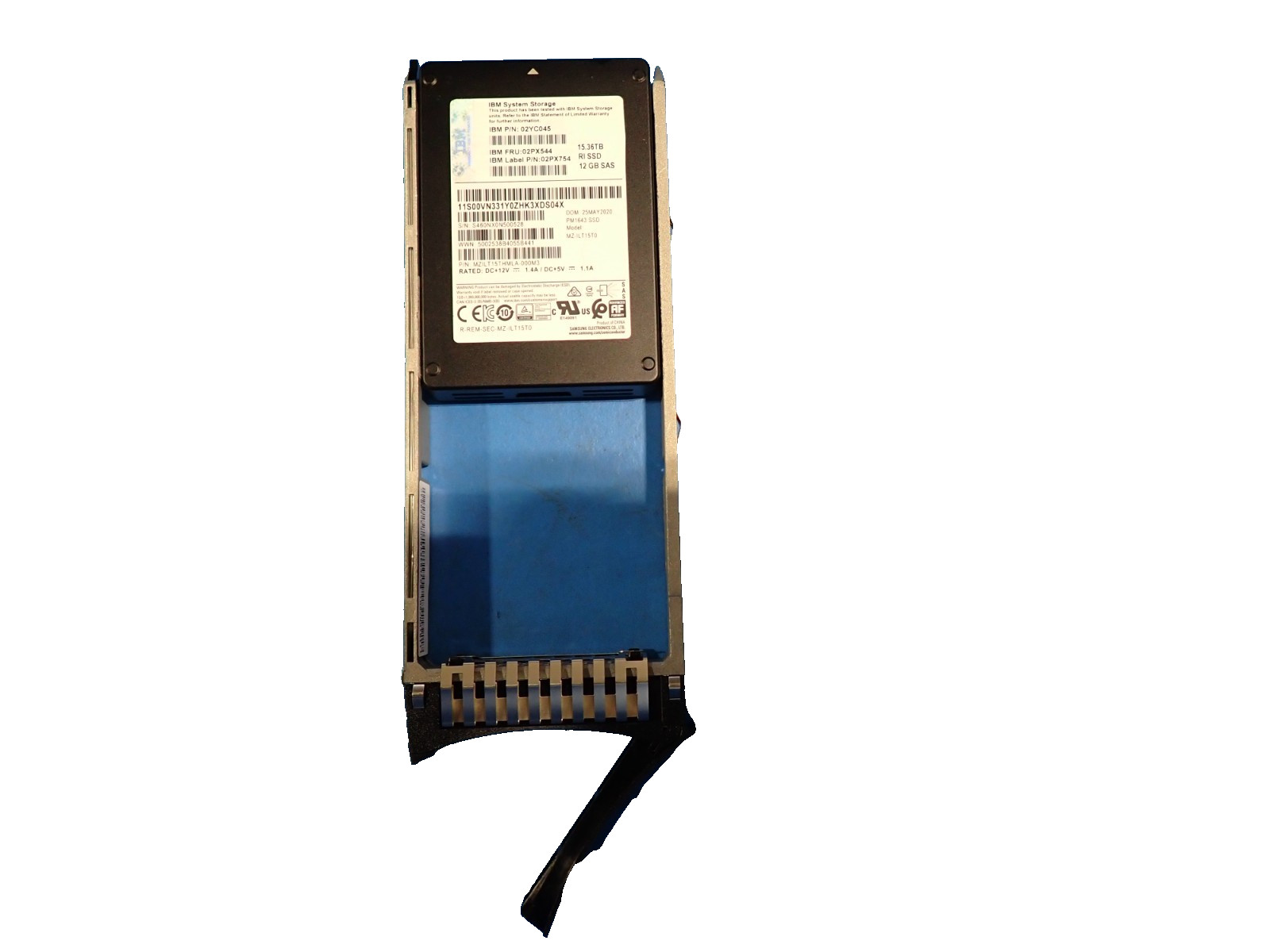 Samsung 02PX544 15.36TB 12GB 2.5" Flash Drive SSD Solid State Disk MZ-ILT15T0