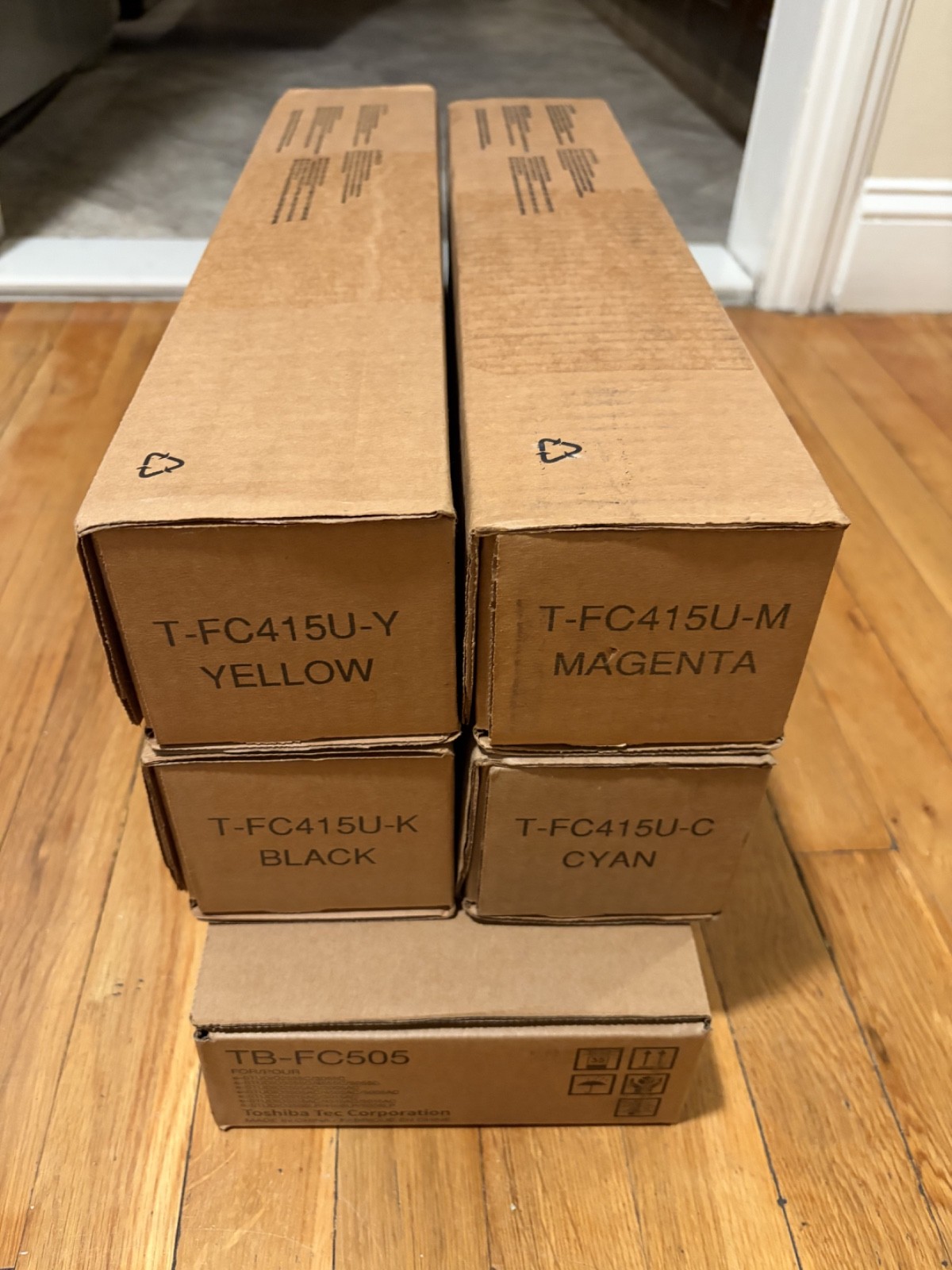 LOT Of 4 Genuine Toshiba T-FC415U-M FC415U-K, Toners E-Studio OEM New In Box.