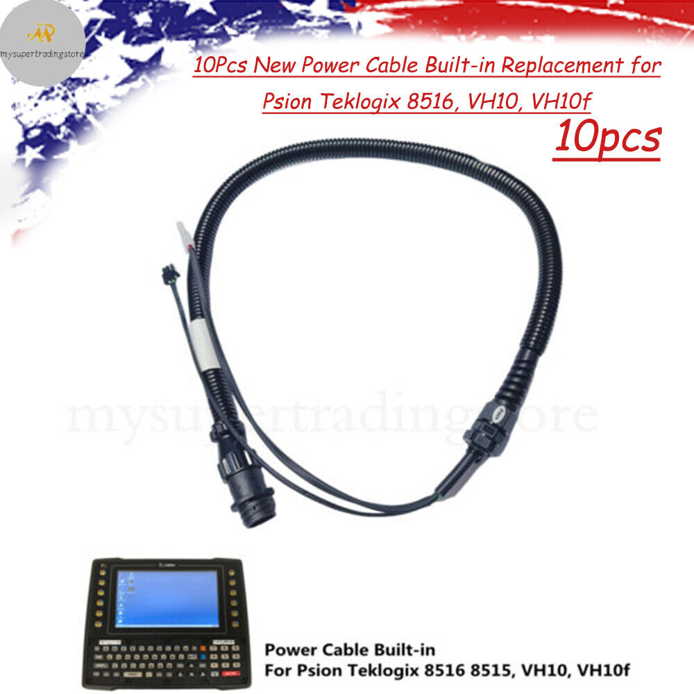 10Pcs New Power Cable Built-in Replacement for Psion Teklogix 8516, VH10, VH10f